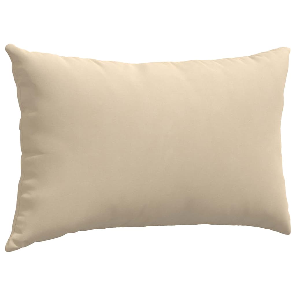 Sofakissen 2 Stück Taupe 50 x 30 cm Stoff