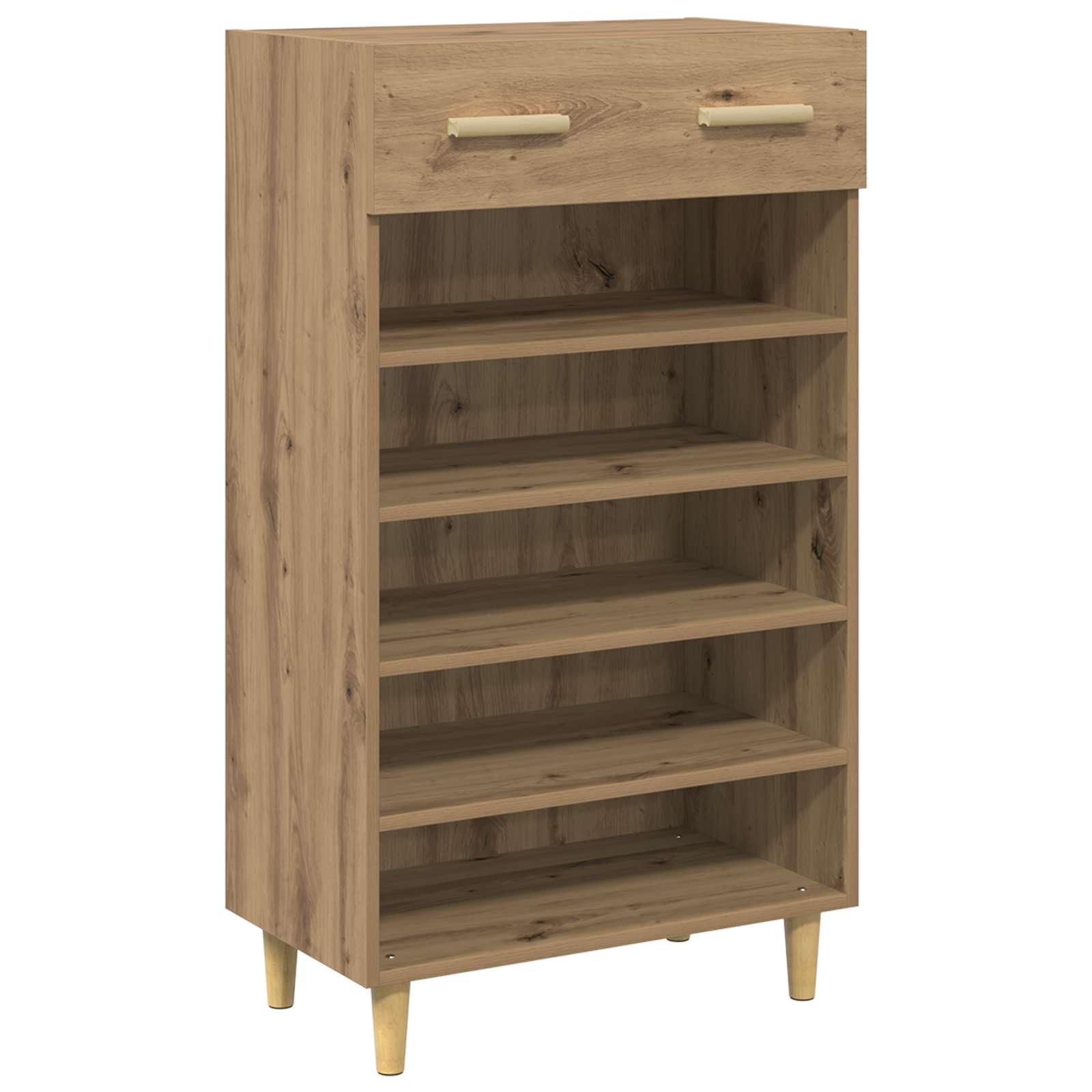 Schuhschrank mit Regal Altholz 60 x 35 x 105 cm Holzwerkstoff