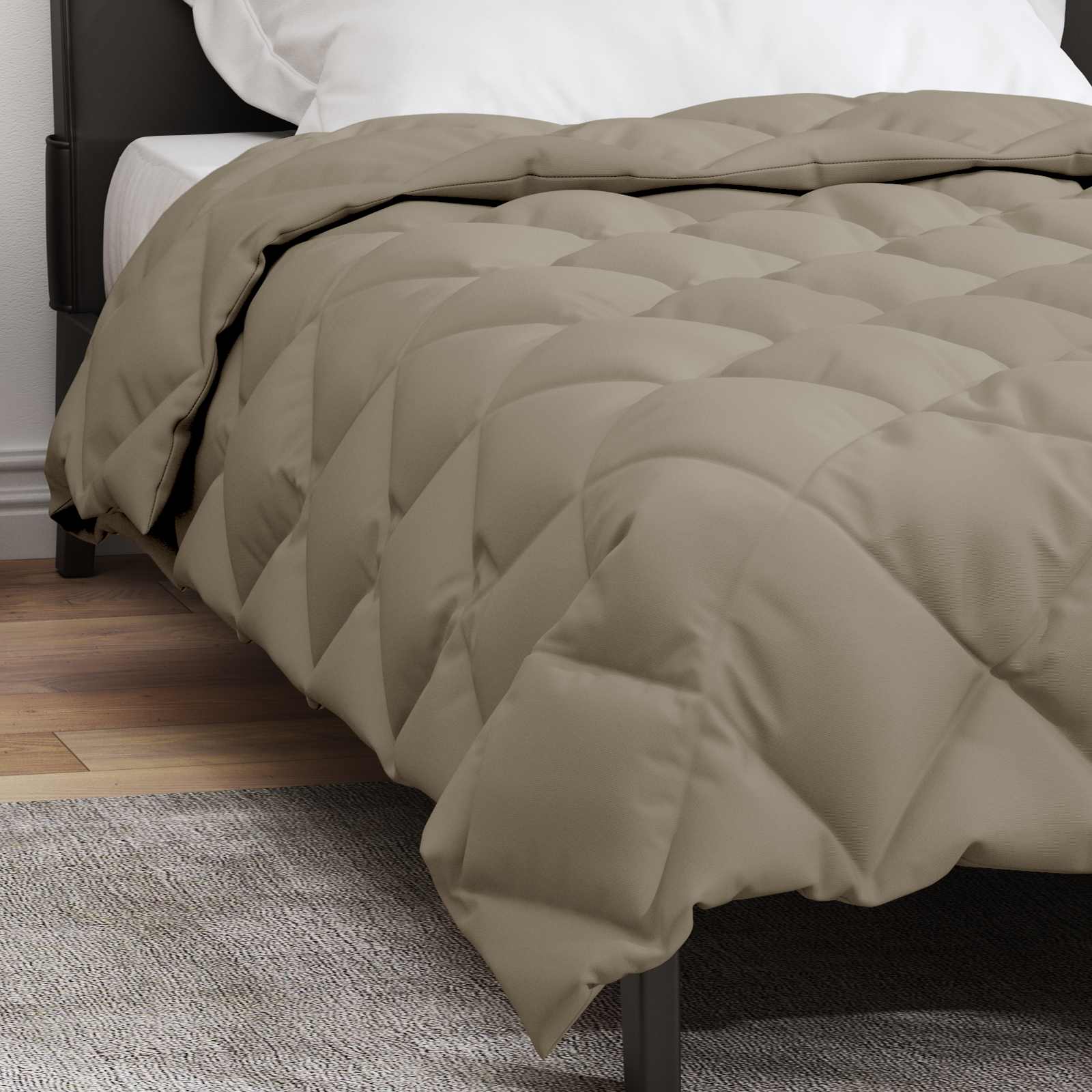 Winterbettdecke Anthrazit 135 x 200 cm Mikrofaser