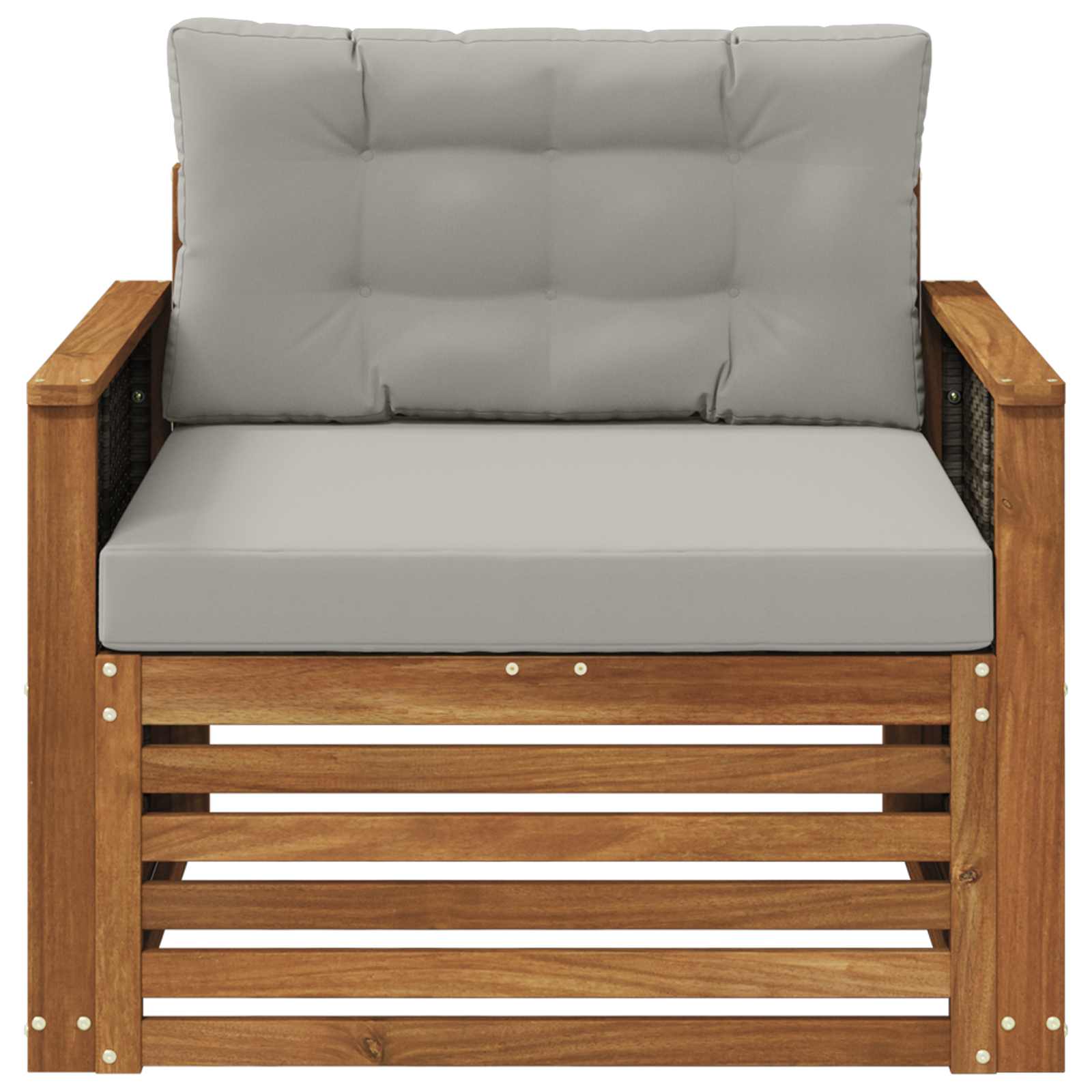 2 Stück Outdoor-Sofa Natur