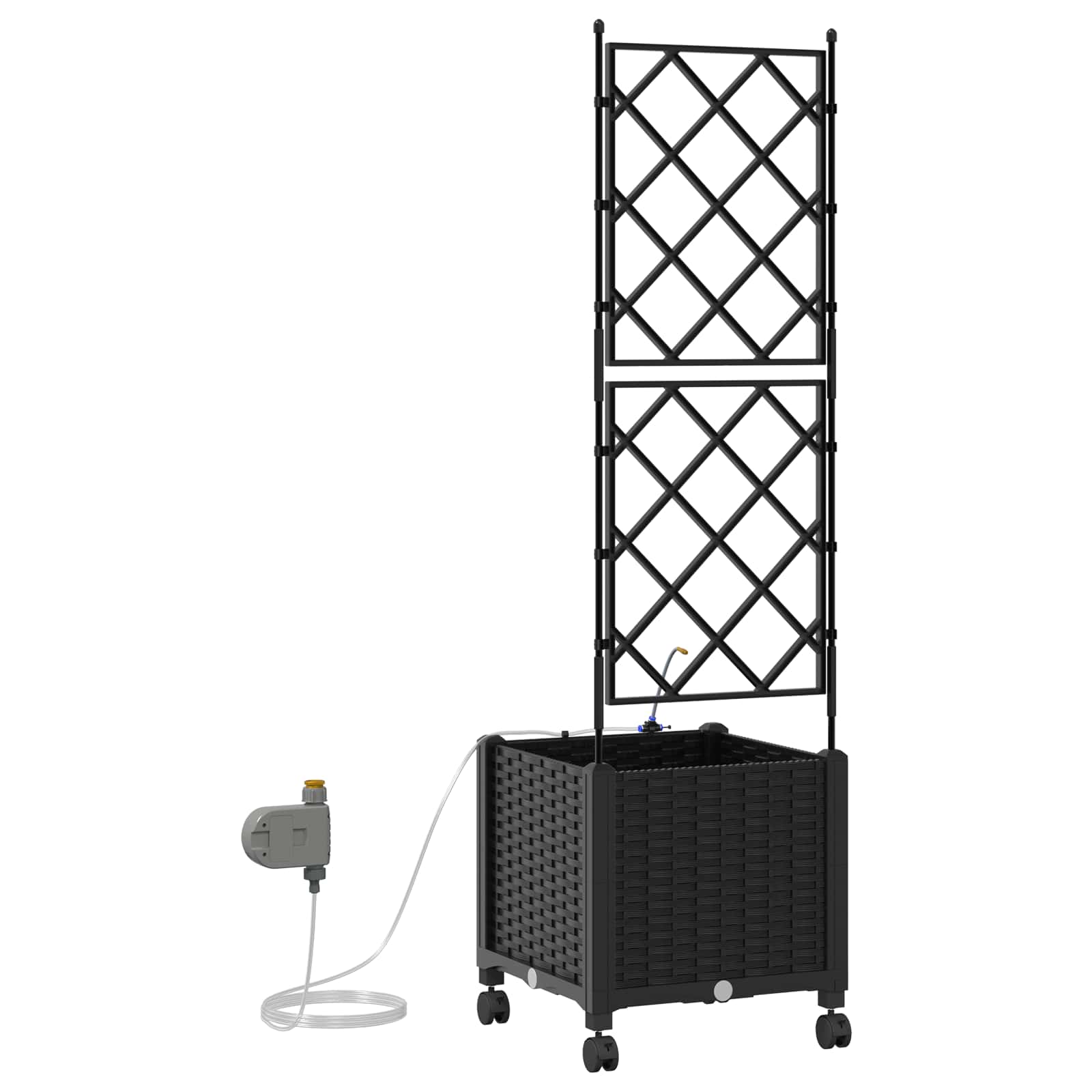 Garten-Pflanzgefäß 4 Stk. Braun 160 x 40 x 22 cm PP