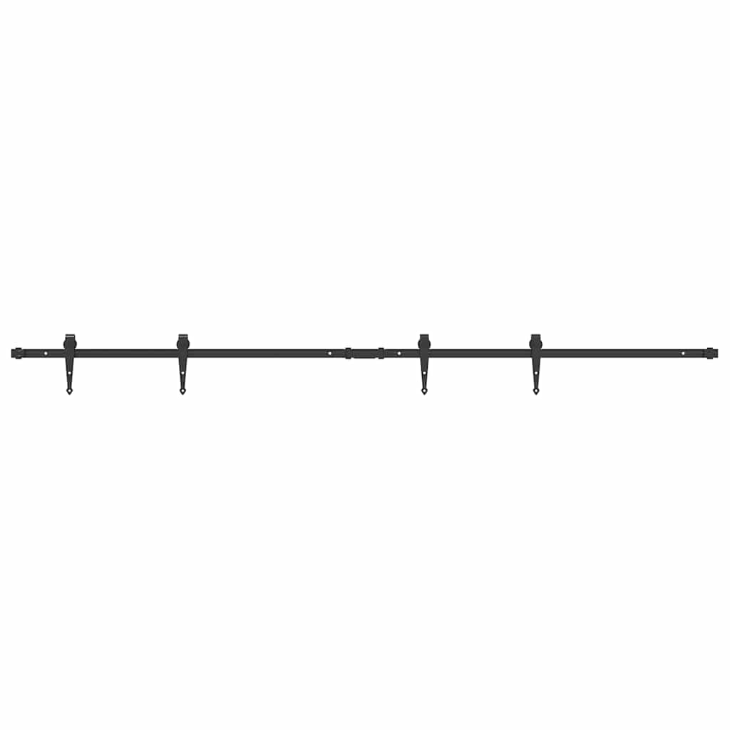 Mini Schiebetürbeschlag Set für Schranktüren 122 cm Carbonstahl