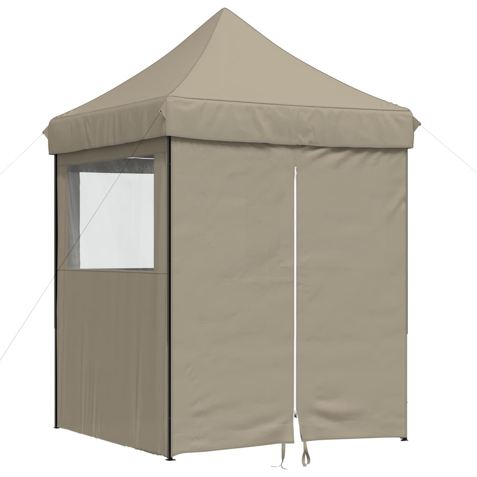 Partyzelt Faltbar Pop-Up Schwarz 200x200x306 cm