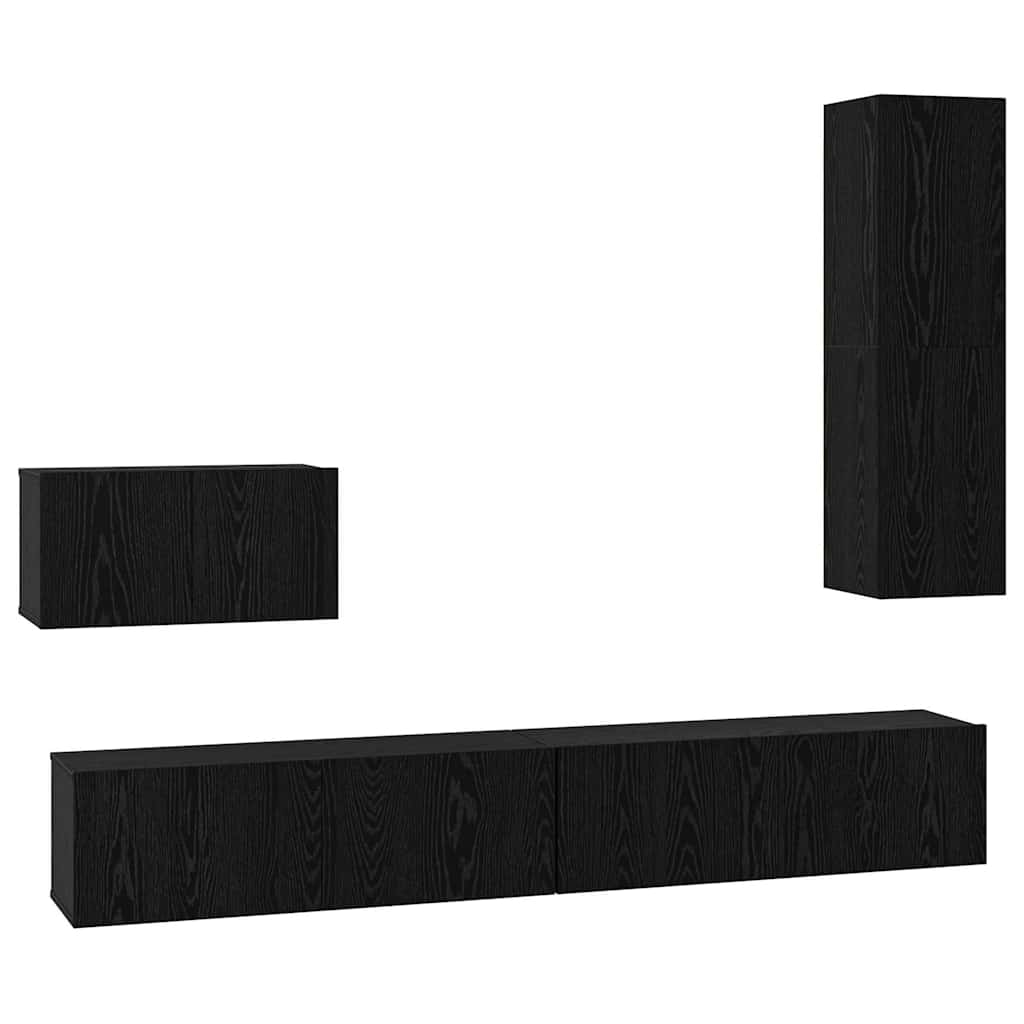 4-tlg. TV-Schrank-Set Sonoma-Eiche Holzwerkstoff