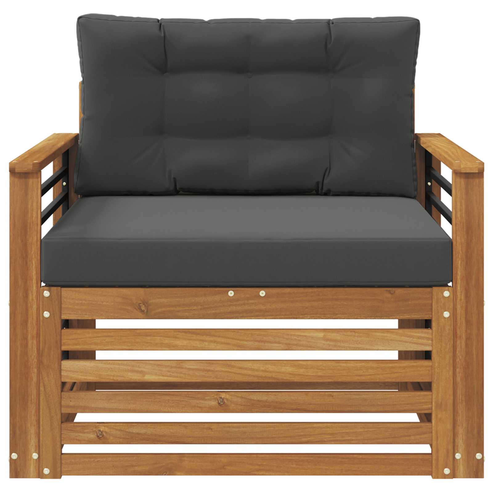 2 Stück Outdoor-Sofa Natur