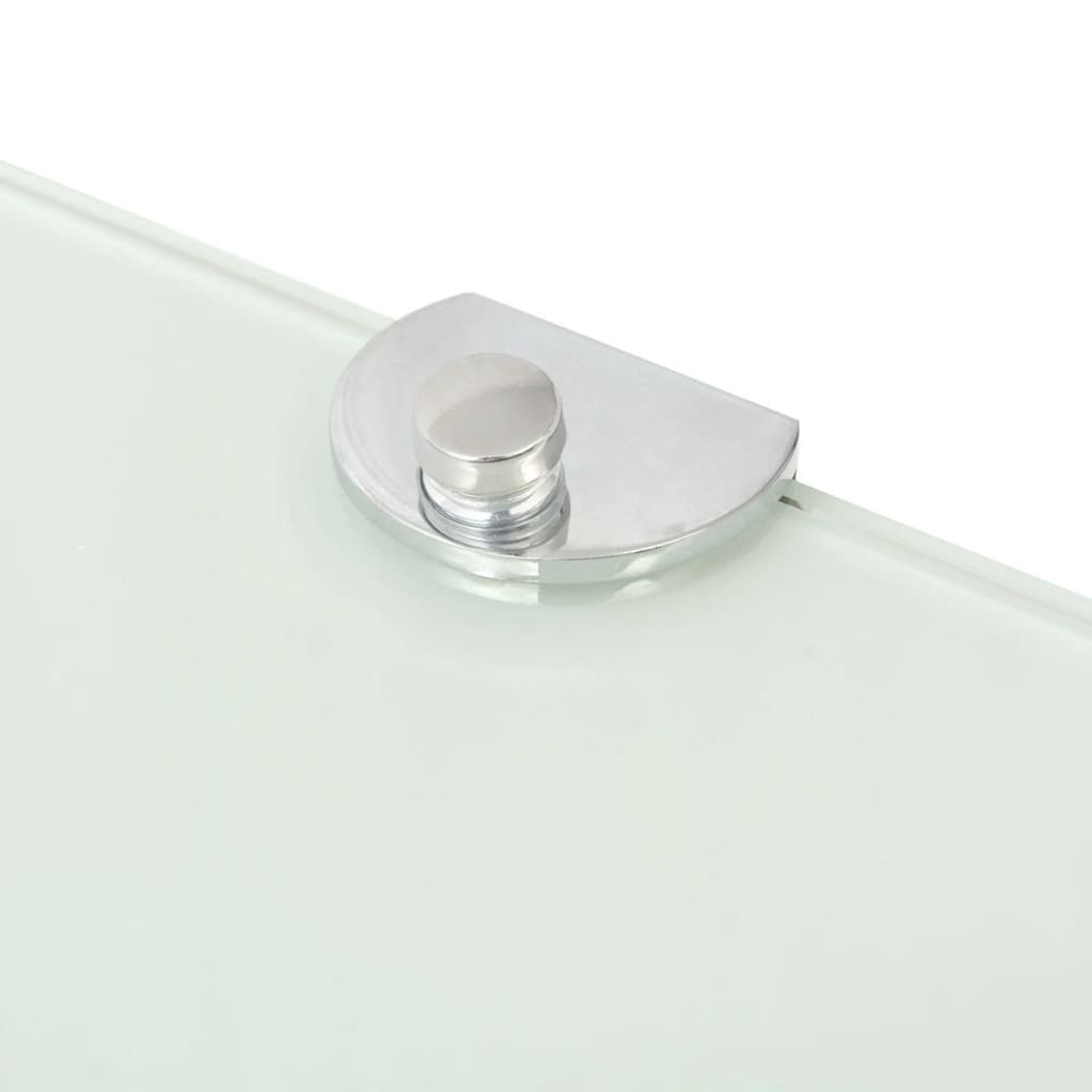 Eckablage mit Verchromten Halterungen Glas Transparent 25x25 cm