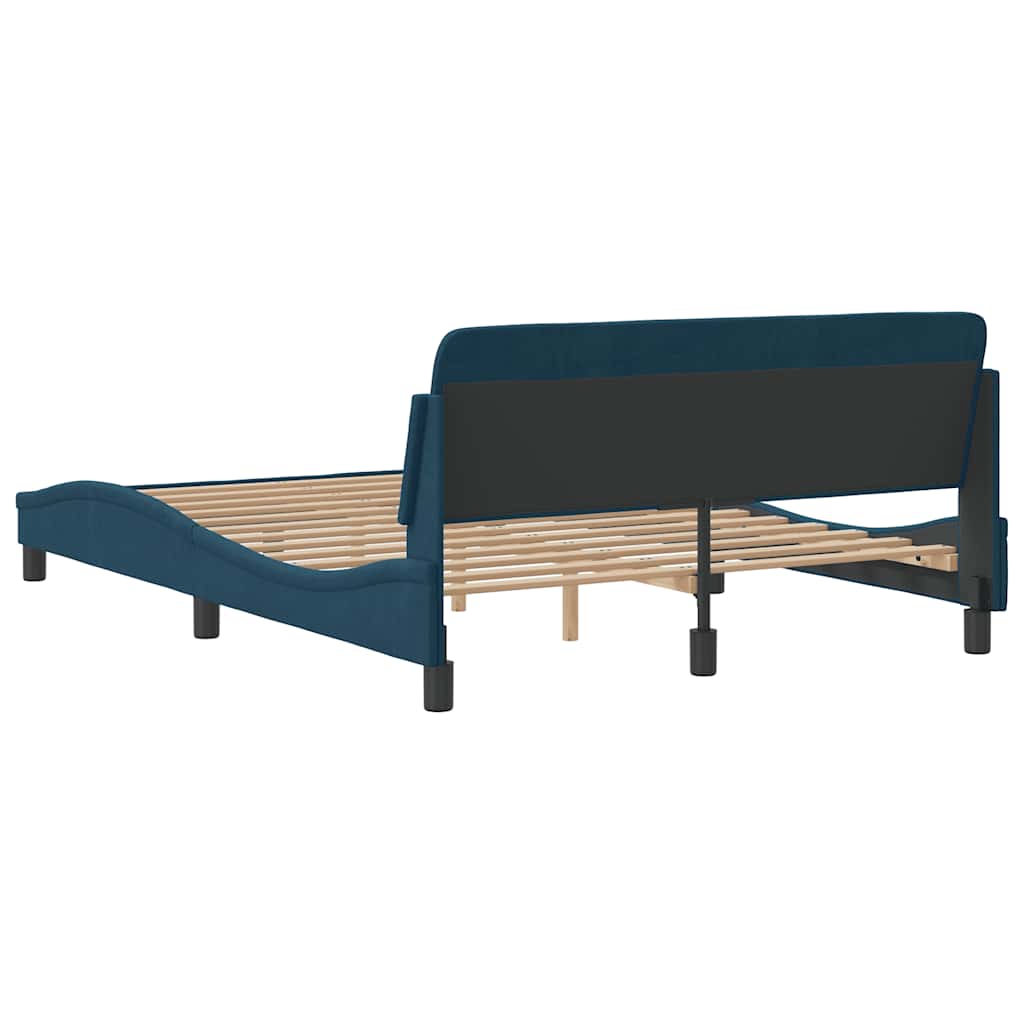 Bettgestell "Dover" Hellgrau 80x200 cm Samt