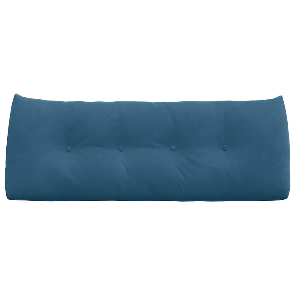 Rückenkissen Blau 45 x 24 x 50 cm Samt