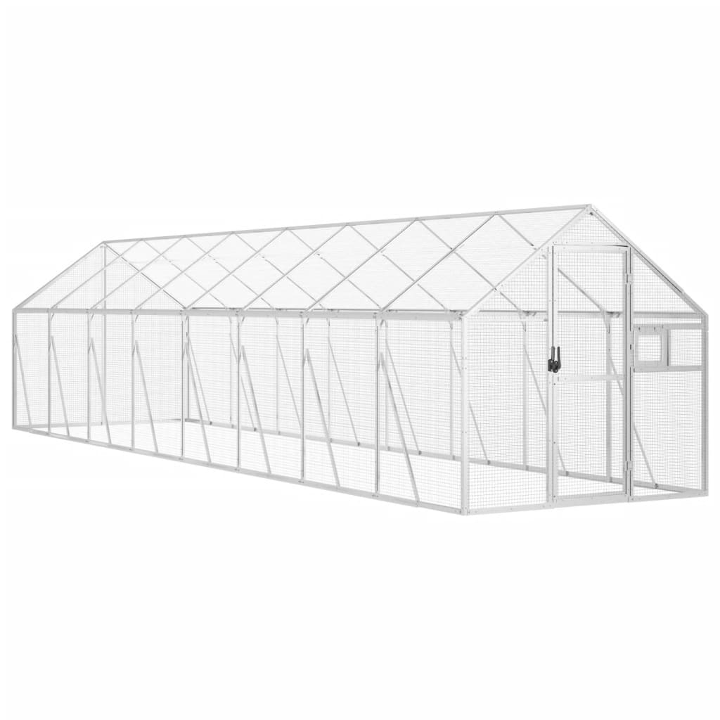 Voliere Anthrazit 179x100x185 cm Aluminium
