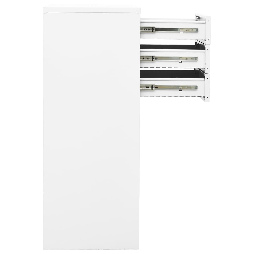 Büroschrank mit Pflanzkasten Anthrazit 90x40x125 cm Stahl