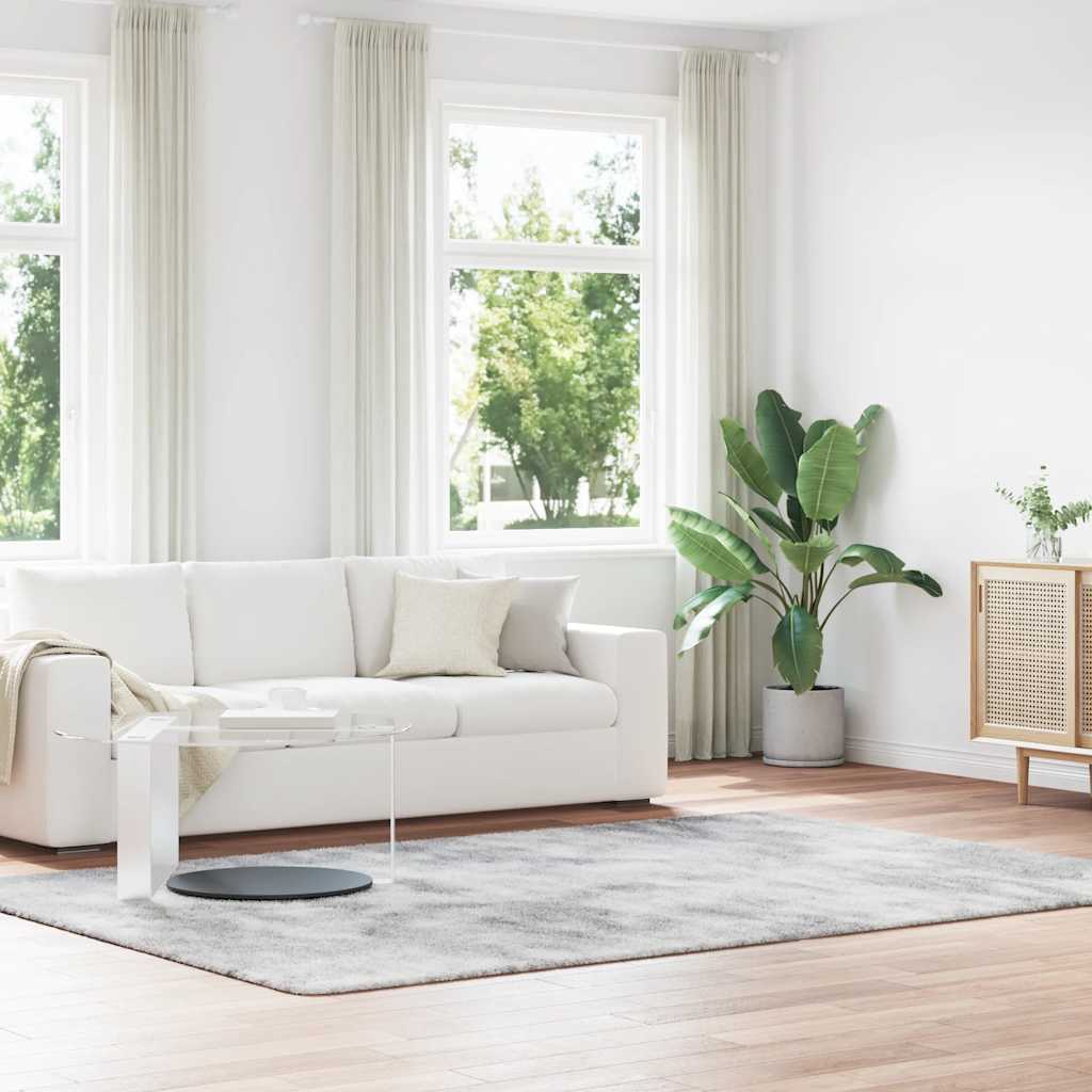 Teppich Shaggy Hochflor NAVARRA Beige 60x100 cm Polyester