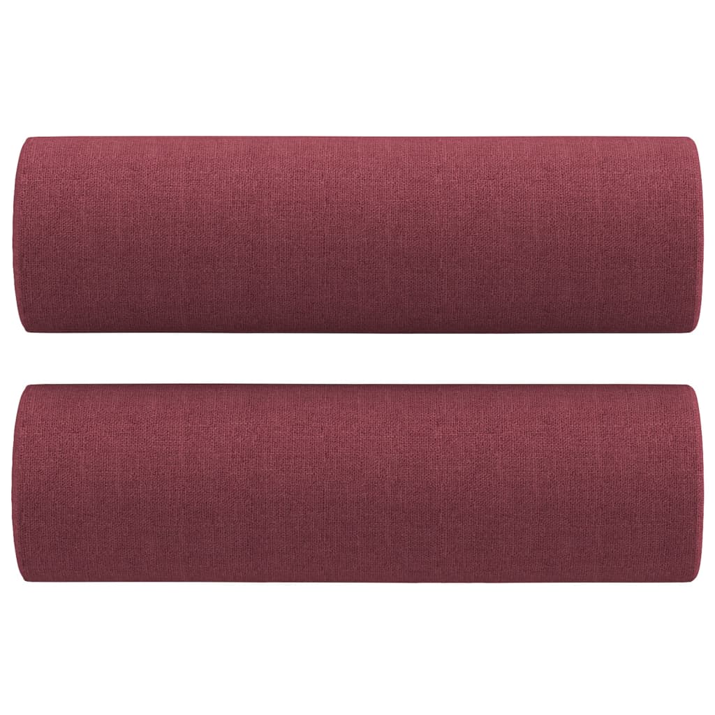 Zierkissen 2 Stk. Hellgrau Ø15x50 cm Stoff