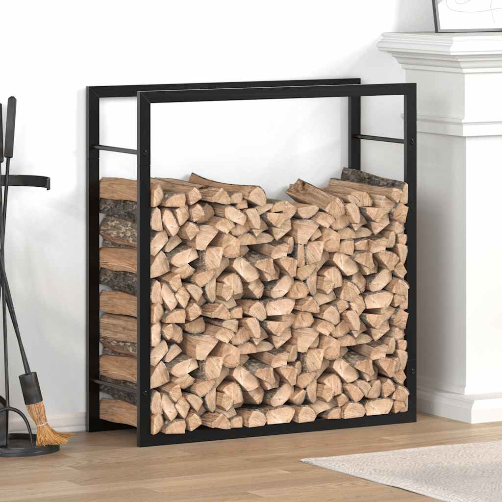 Brennholzregal 50x28x94 cm Edelstahl