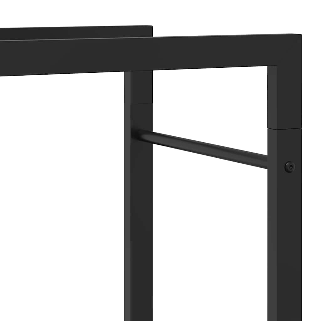 Brennholzregal 50x28x94 cm Edelstahl