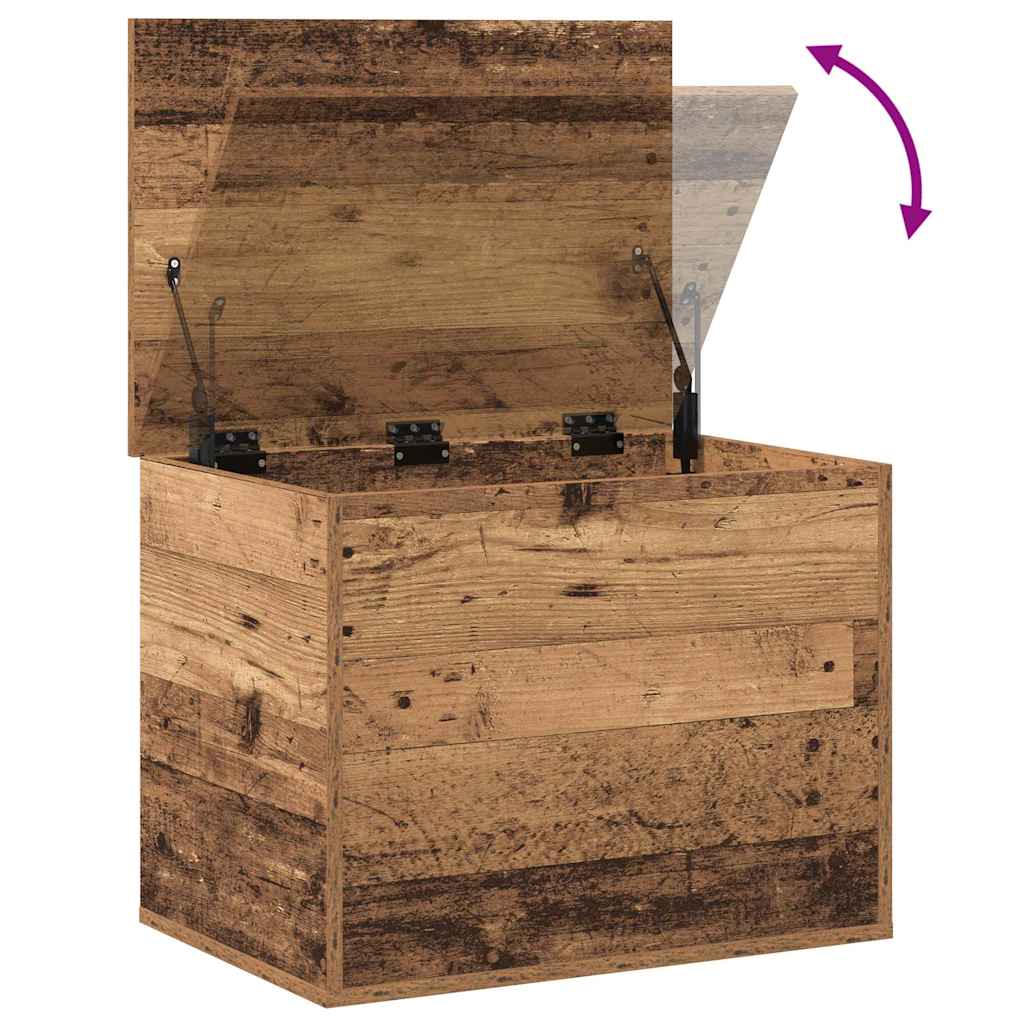 Aufbewahrungstruhe Weiß 84x42x46 cm Holzwerkstoff