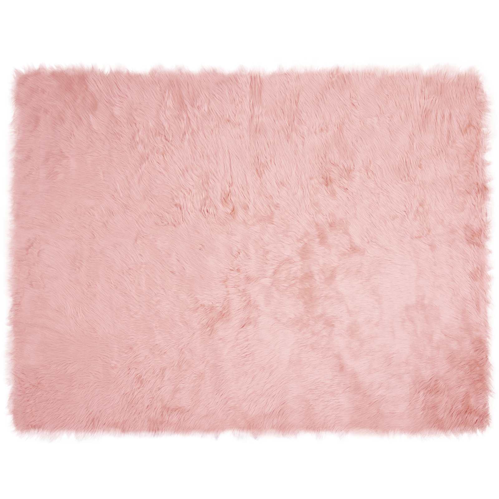 Teppich aus Kunstschaffell TAFALLA Weiß 60 x 110 cm Polyester