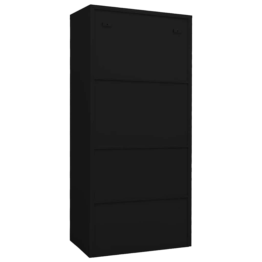 Kleiderschrank Weiß 80x50x180 cm Stahl