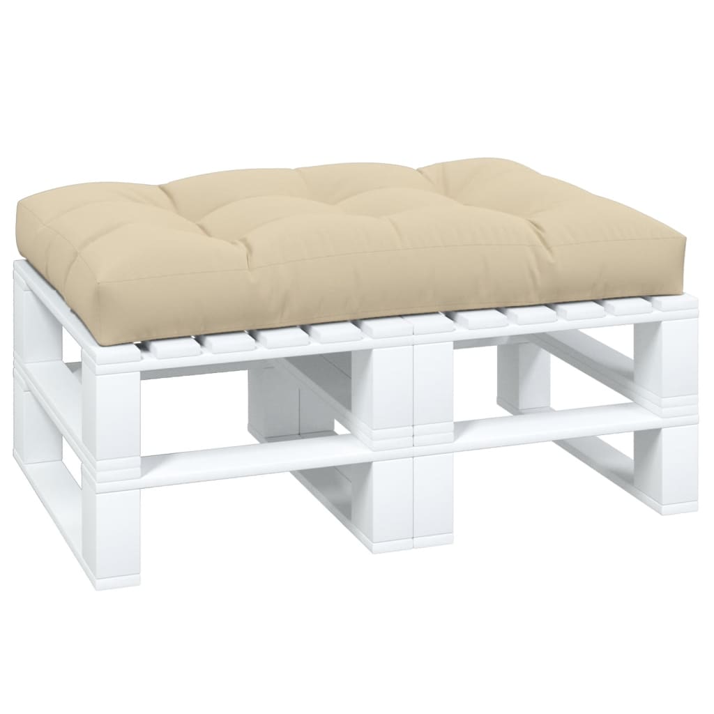 Palettenkissen 50x50x12 cm Grau Stoff