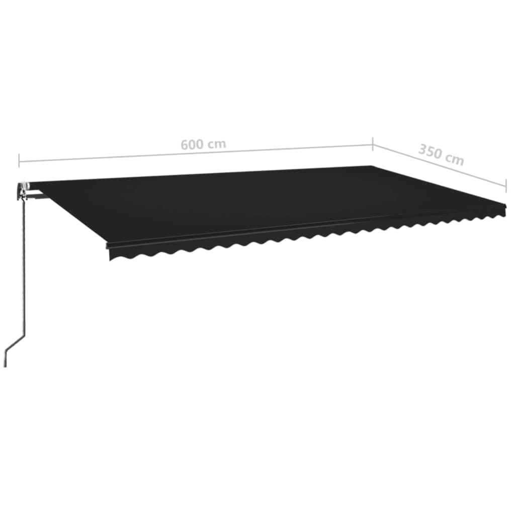 Markise Automatisch Einziehbar 350x250 cm Creme