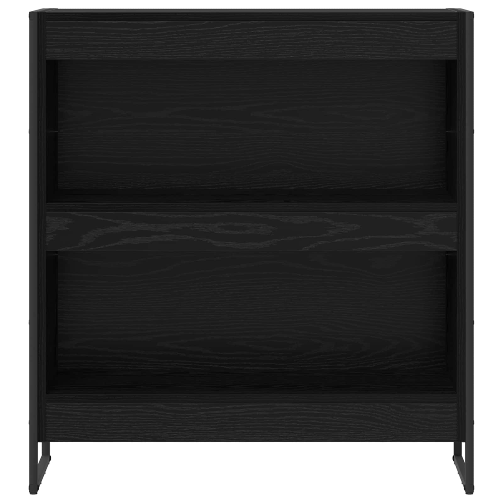 Bücherregal 2 pcs Schwarz Eichen-Optik 60 x 30 x 189,5 cm