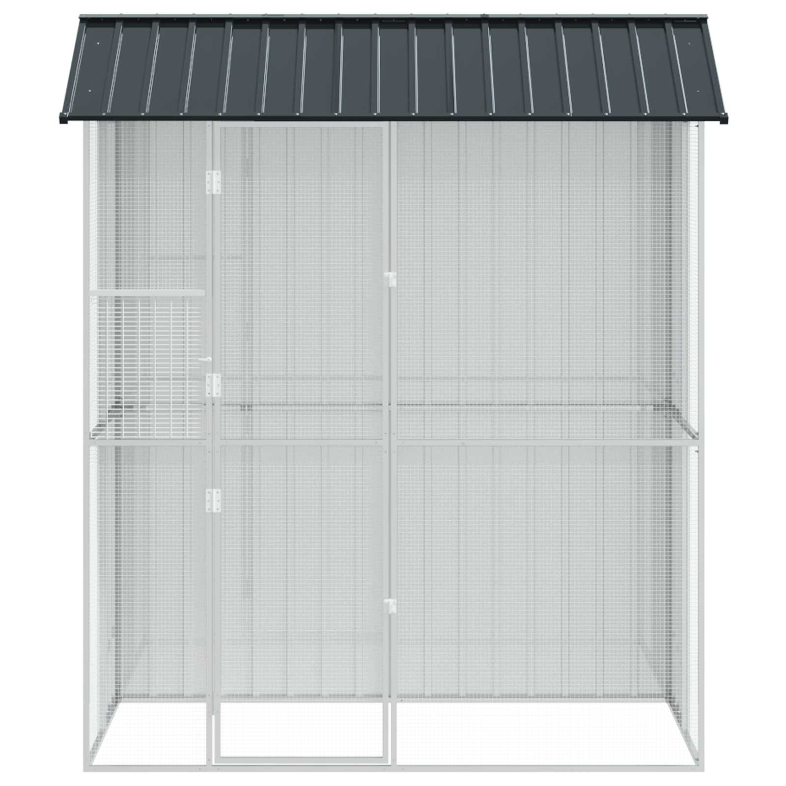 Vogelkäfig Anthrazit 215 x 110 x 247 cm Verzinkter Stahl