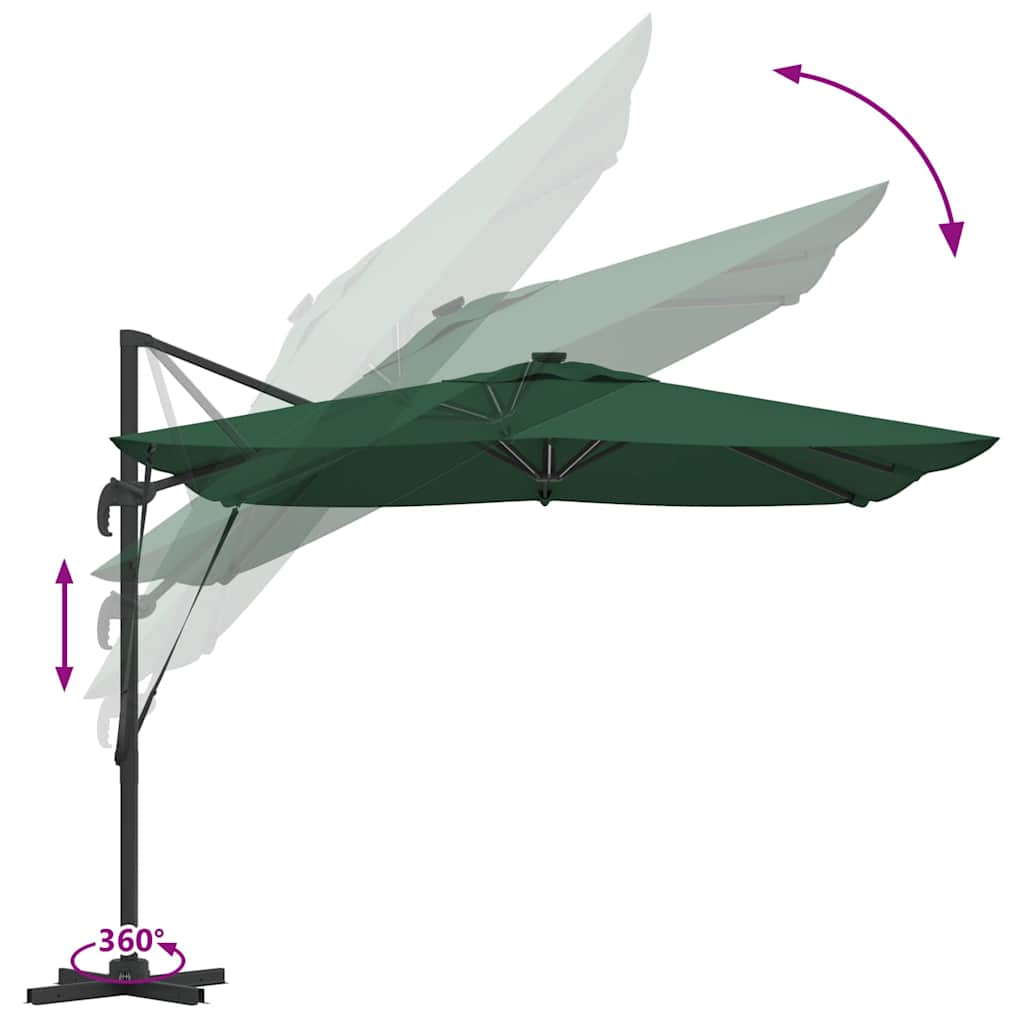 Sonnenschirm Sand 286 x 284 x 270 cm Aluminium und Polyester