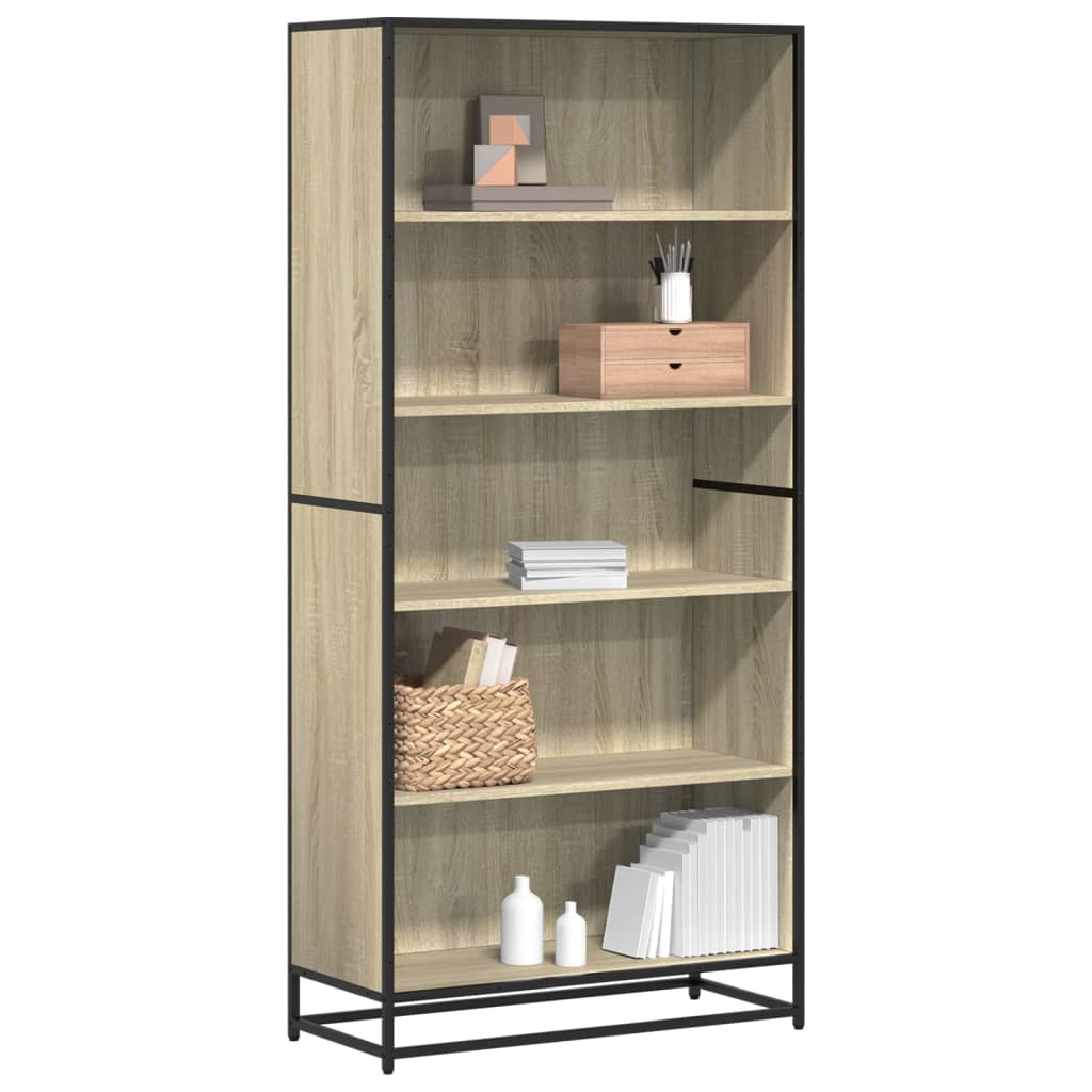 Bücherregal Schwarz 60x35x139 cm Holzwerkstoff