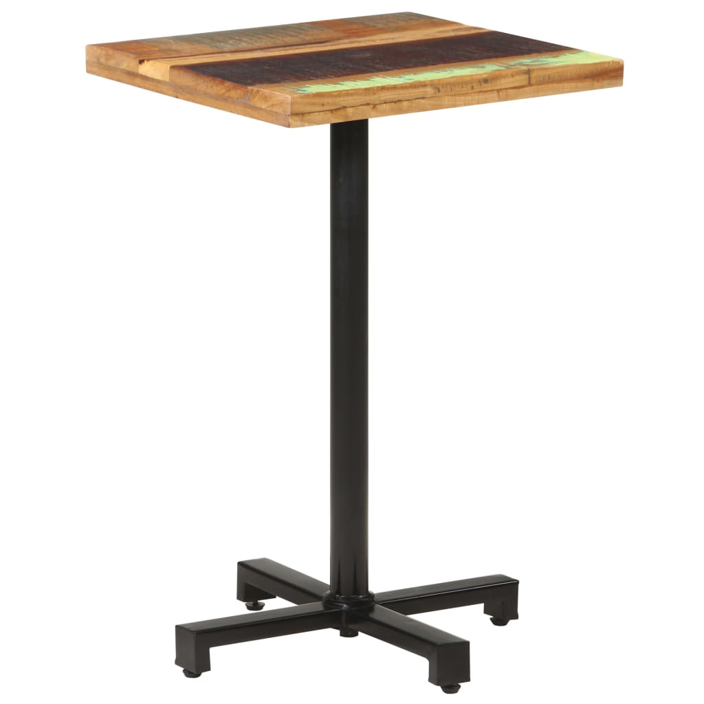 Bistrotisch Rund Ø60x75 cm Raues Mangoholz