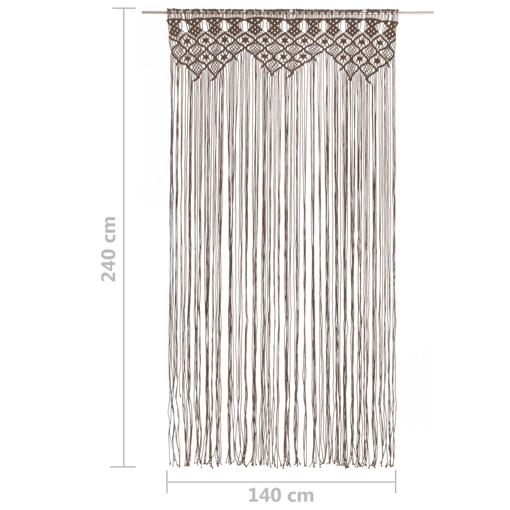 Makramee Vorhang 140x240 cm Baumwolle