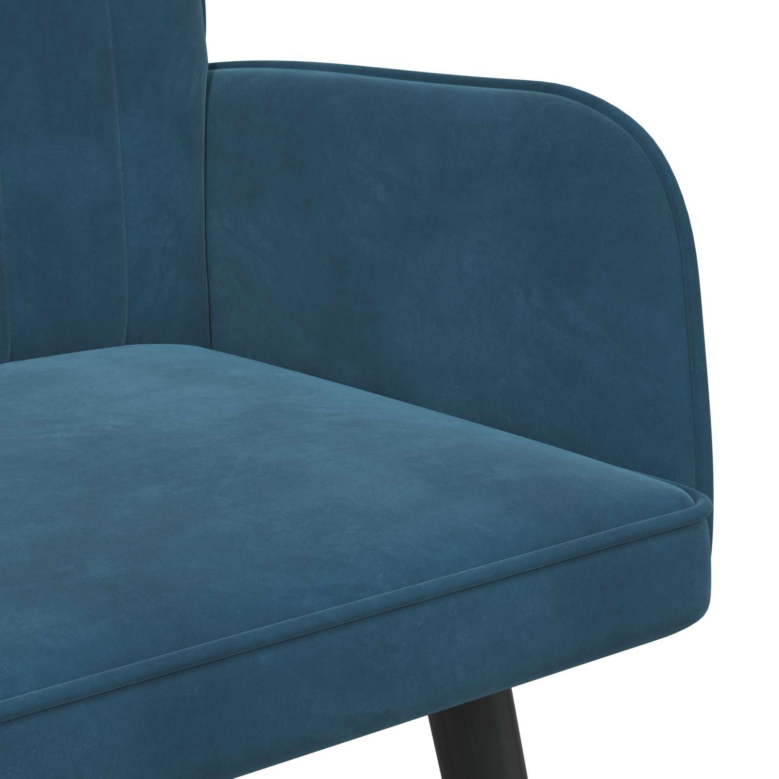 2-Sitzer Sofa Hellgrau 115 x 61 x 87 cm Samt (V)