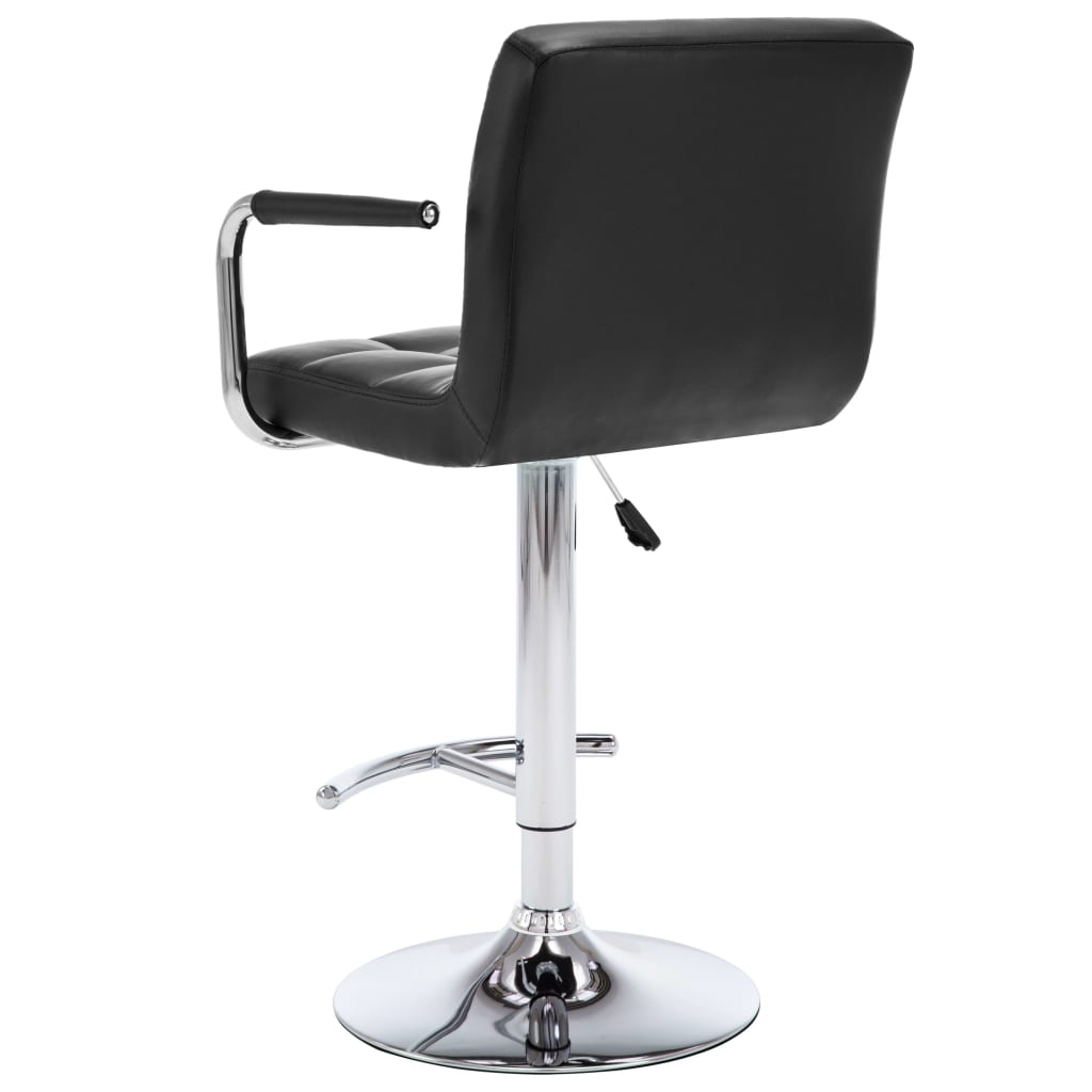 Barhocker 2 Stk. Rot Kunstleder