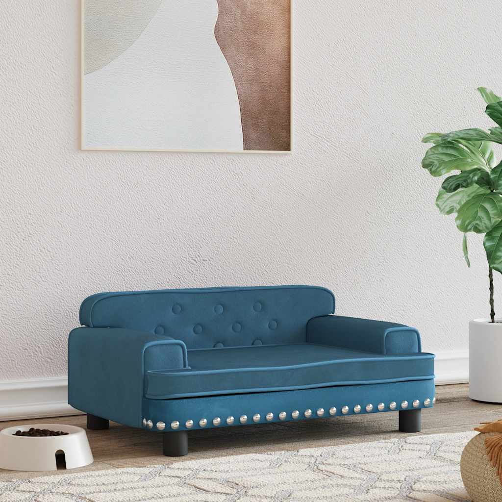 Hundebett Rosa 90x53x30 cm Samt