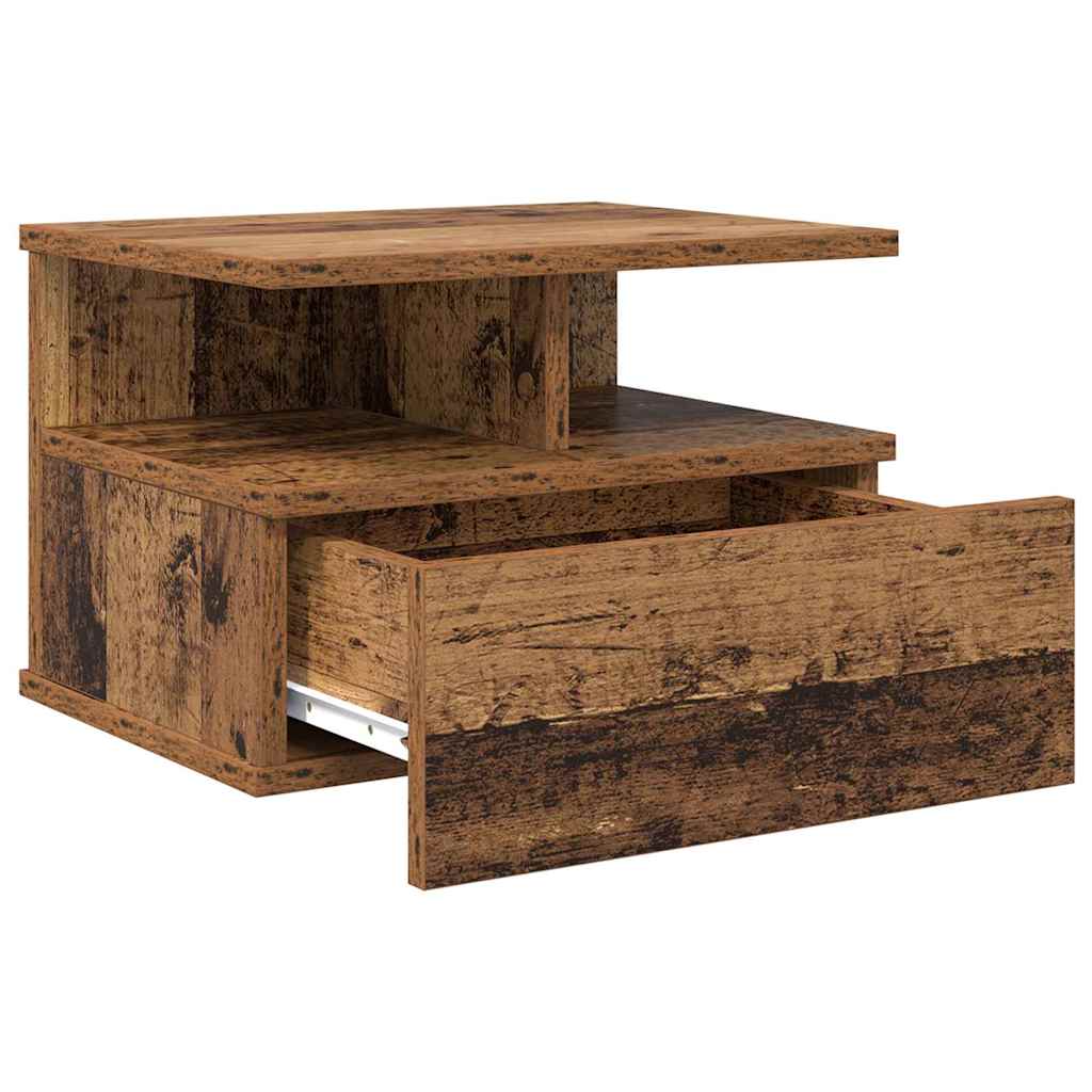 Hängender Nachttisch Weiß 40x31x27 cm Holzwerkstoff