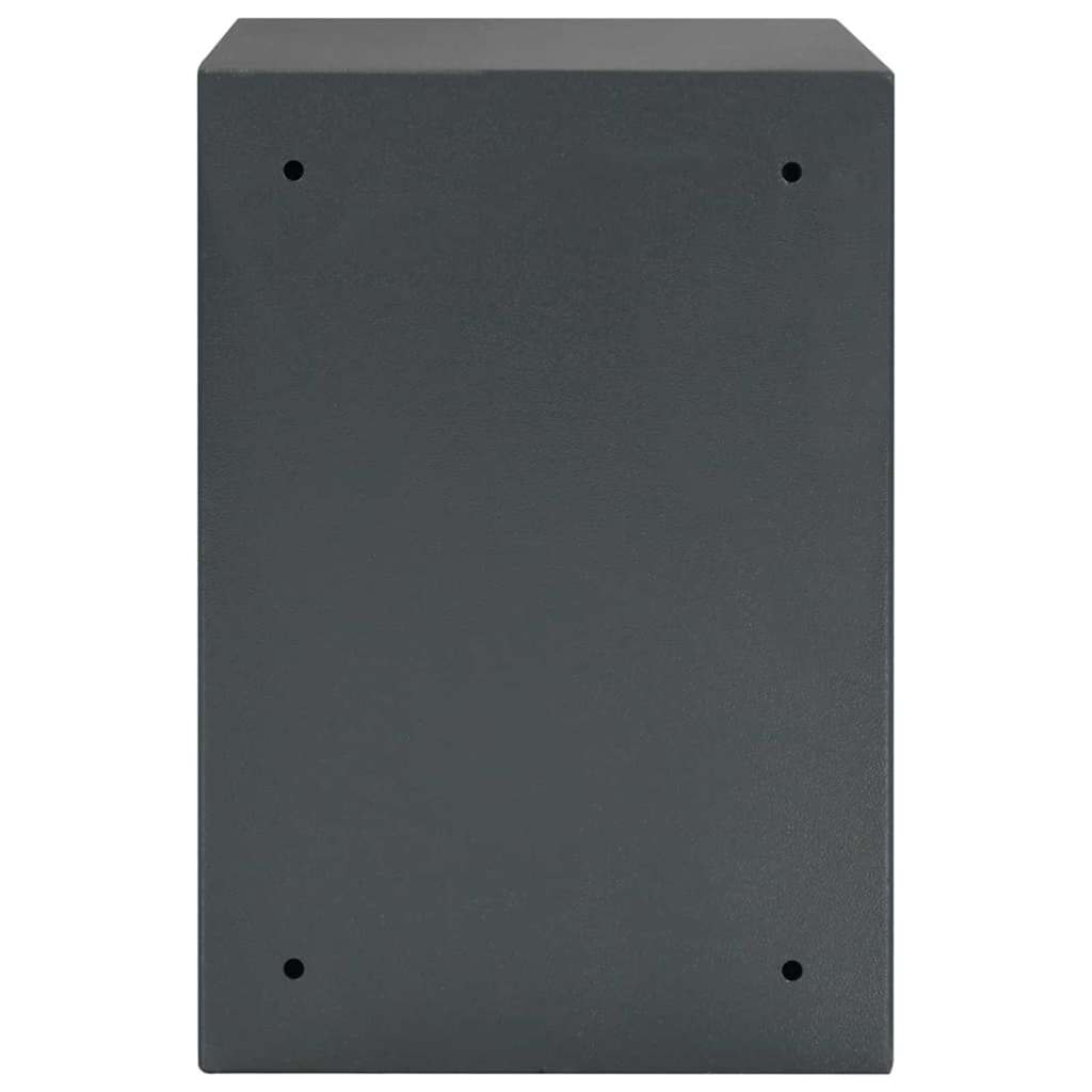 Digitaler Safe mit Schloss Dunkelgrau 31 x 20 x 20 cm Stahl