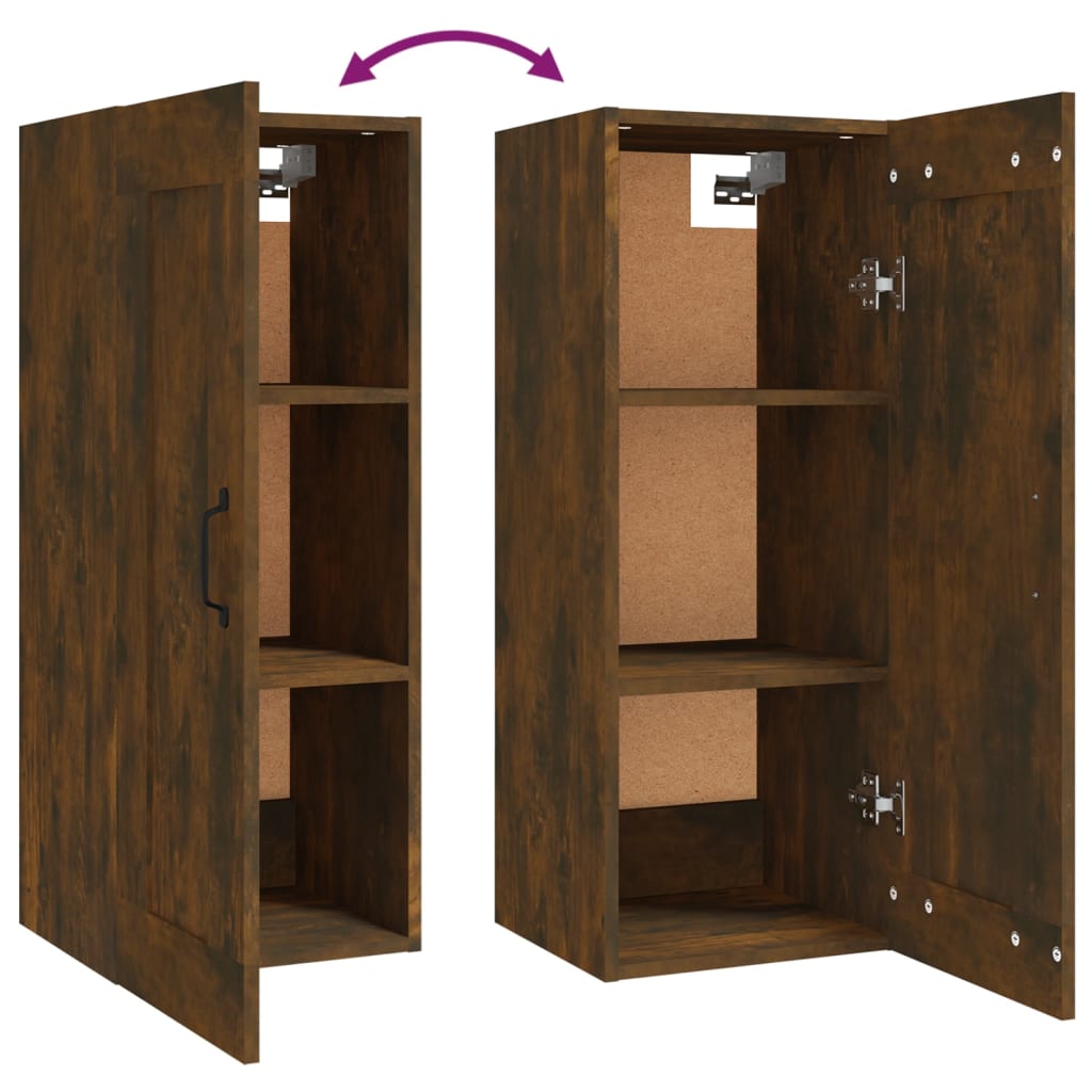 Hängeschrank Weiß 35x34x90 cm Holzwerkstoff
