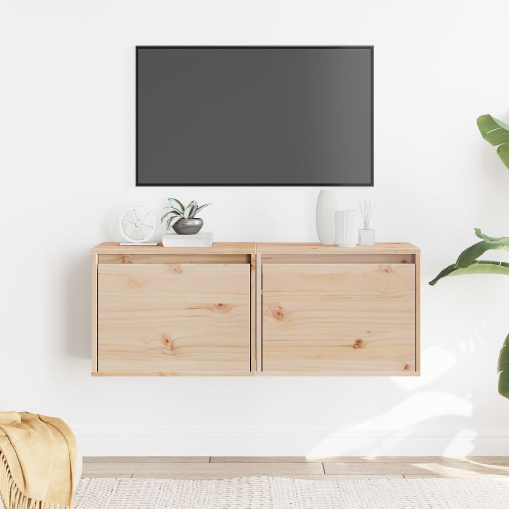 Wandschrank 45x30x35 cm Massivholz Kiefer