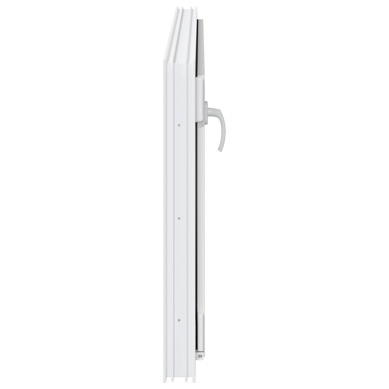 Kellerfenster RISOR 50 x 50 cm PVC und Glas Weiß