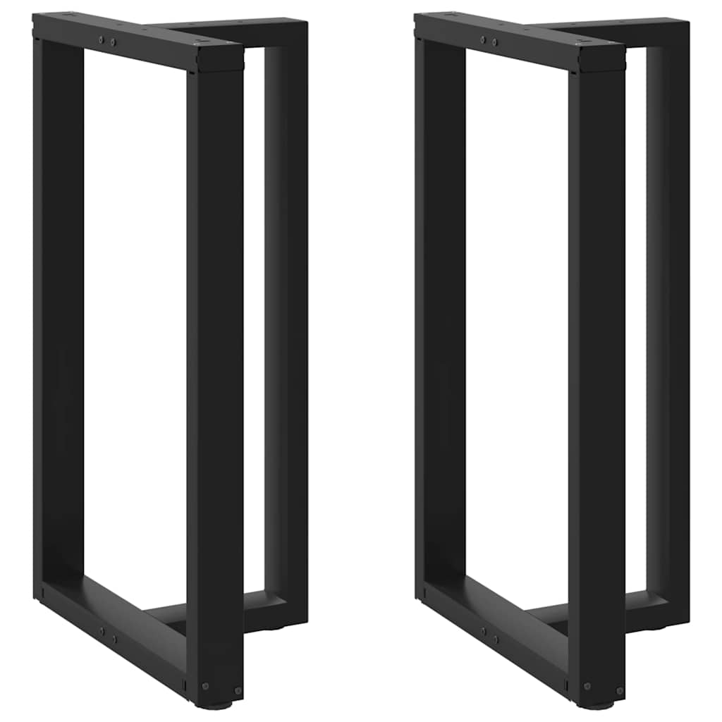 Couchtischbeine T-Form 2 Stk. Schwarz 30x25x(30-31) cm Stahl