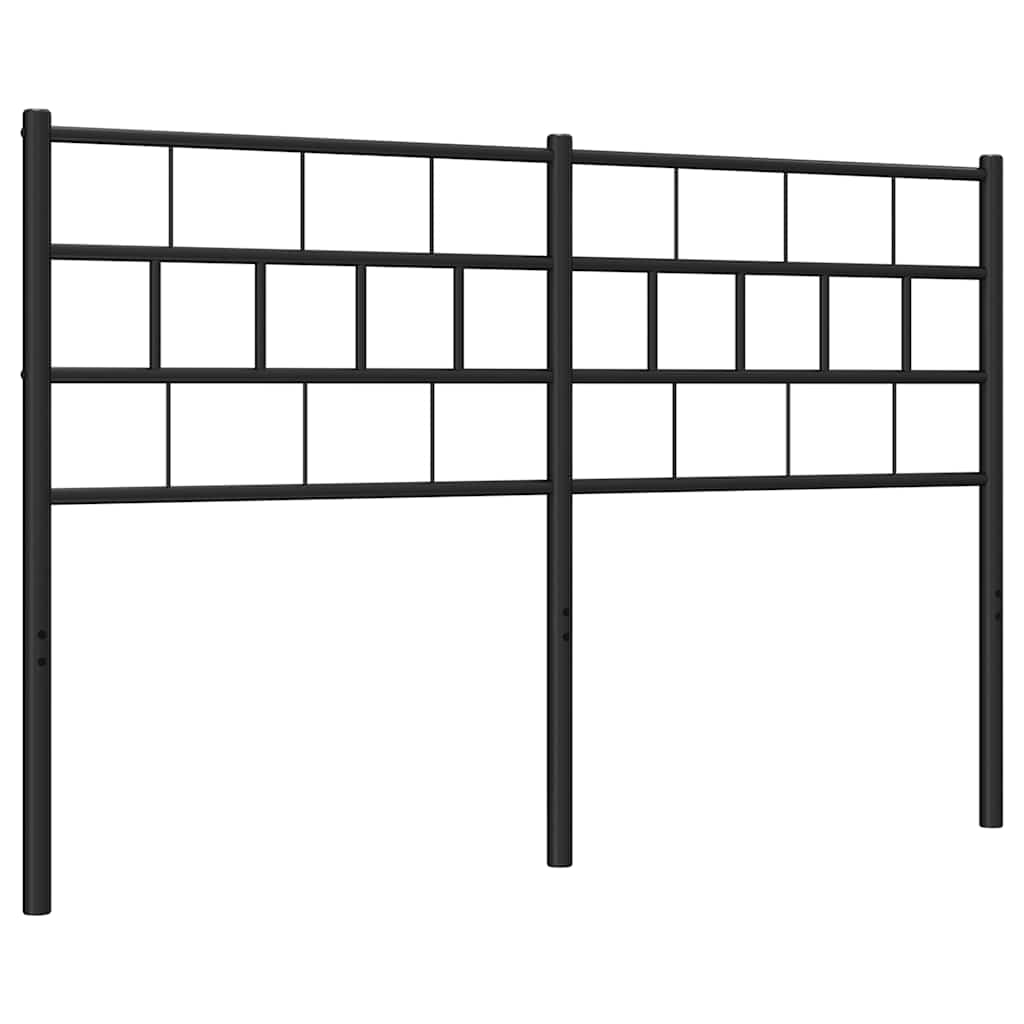 Ersatz-Kopfteil Metall Schwarz 100 cm