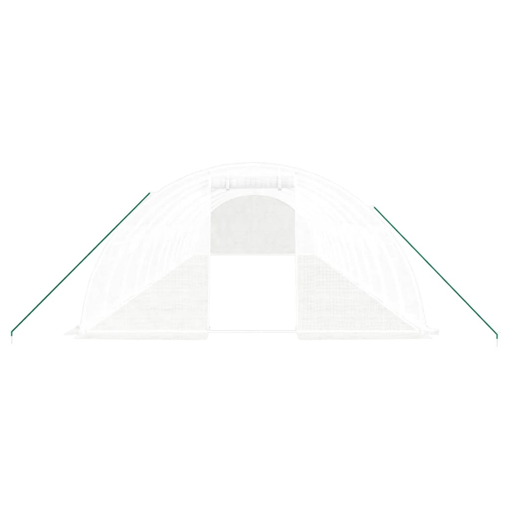 Gewächshaus mit Stahlrahmen Grün 8 m² 4x2x2 m