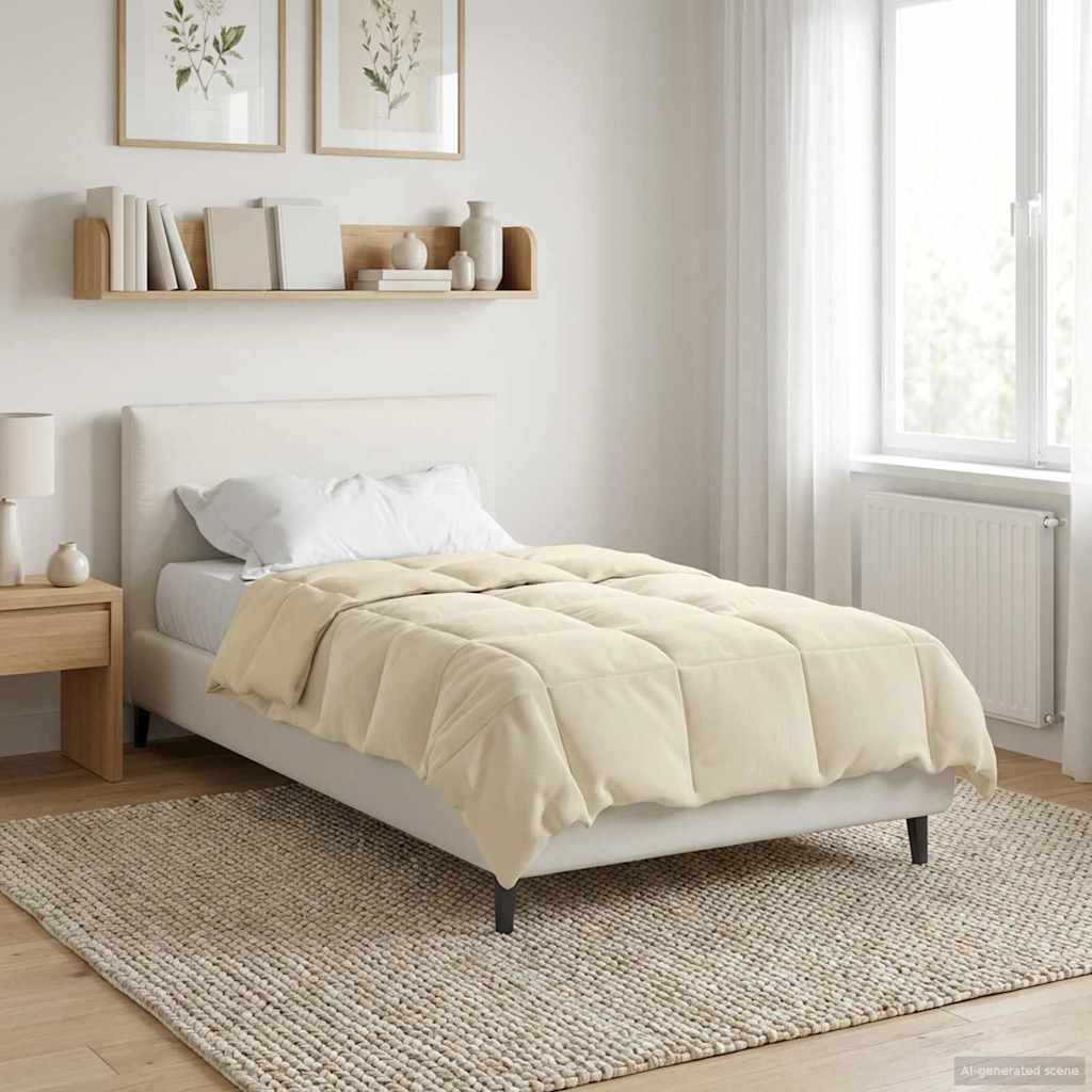 Winterbettdecke Gepolstert Anthrazit 240 x 260 cm Mikrofaser