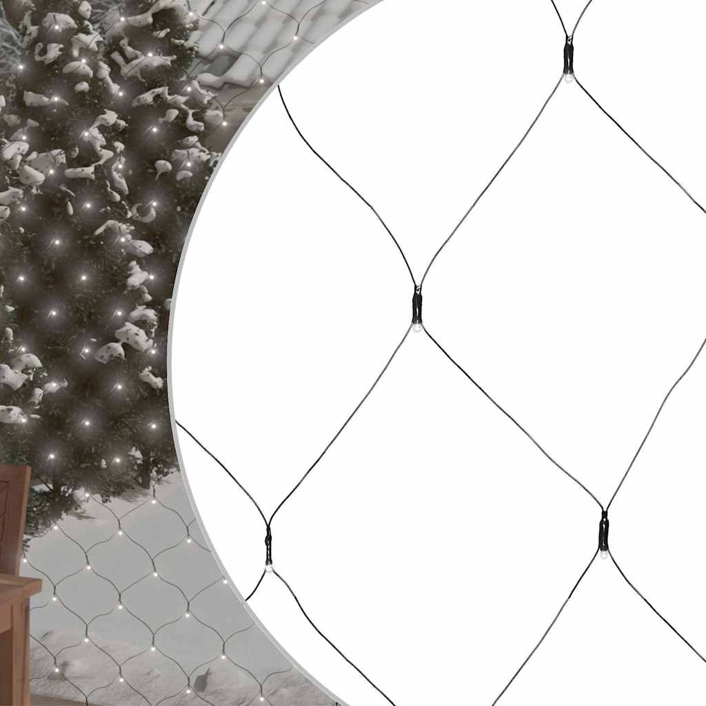 LED-Lichternetz Warmweiß 3x2 m 204 LEDs Indoor Outdoor