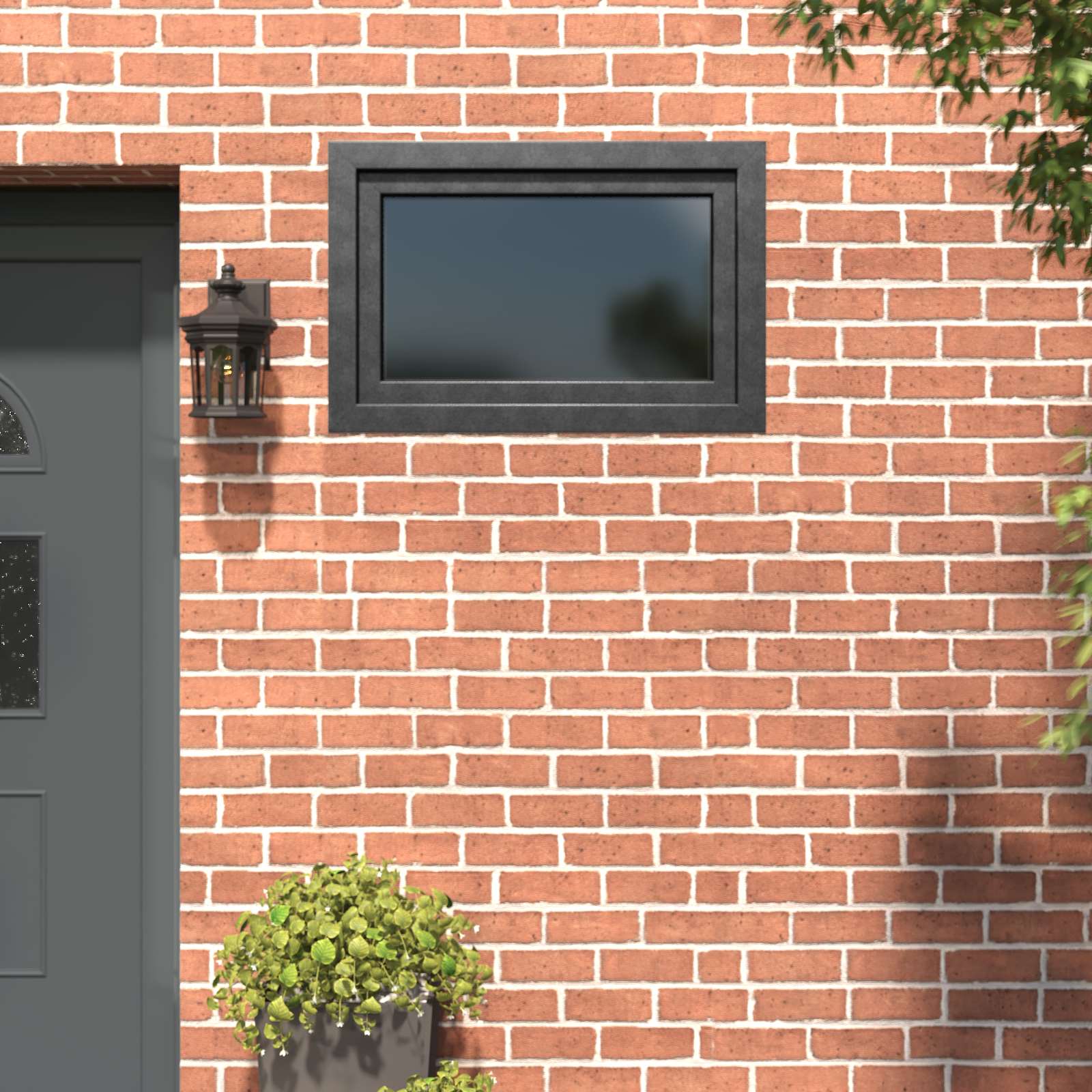 Kellerfenster RISOR 50 x 50 cm PVC und Glas Weiß