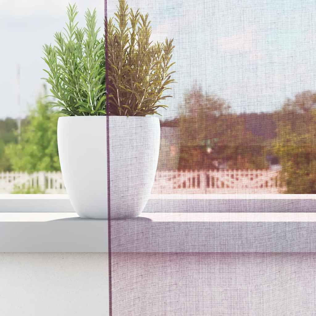 Voile Vorhänge mit Ösen 2 Stk. Apfelgrün 140x140 cm