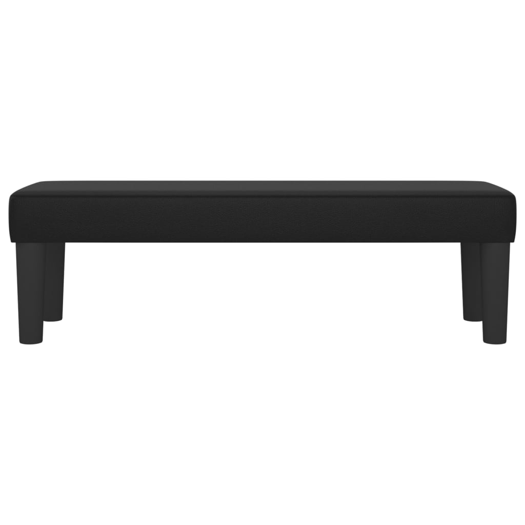 Sitzbank Grau 70x30x30 cm Kunstleder