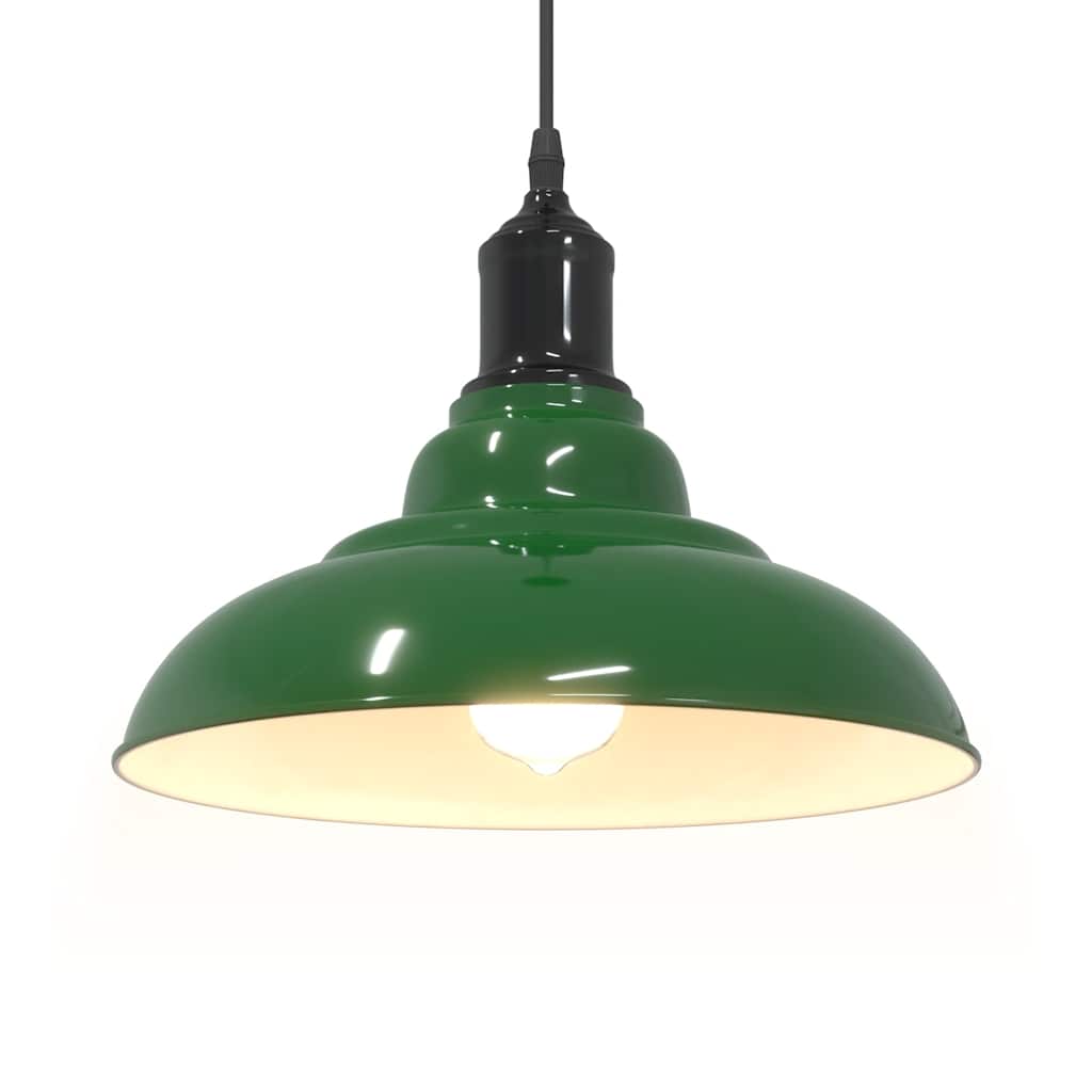 Pendelleuchte Höhenverstellbar E27 Schwarz Glänzend Ø 31 cm