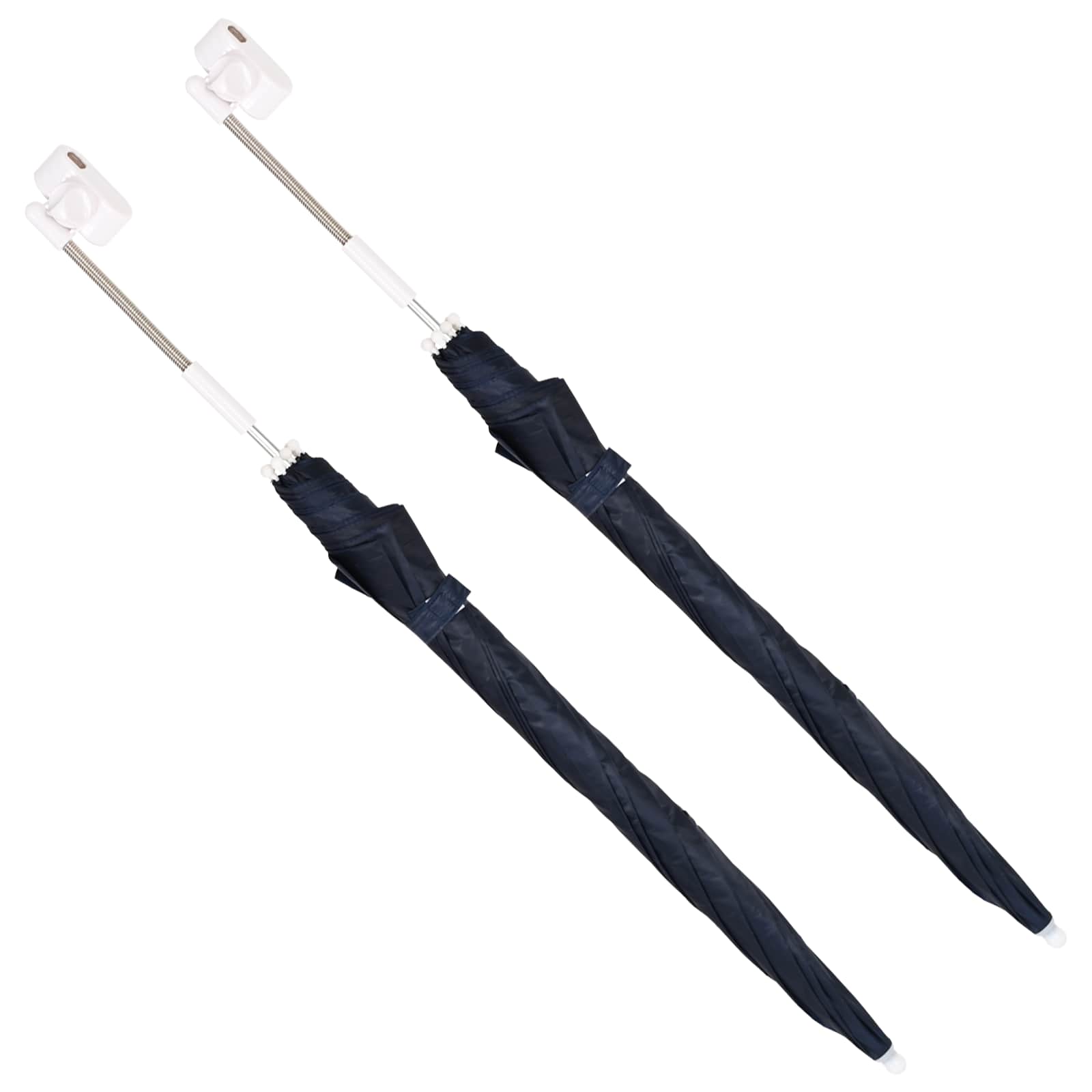 Sonnenschirm mit Klemme 2 pcs Feuersteinrot Ø 105 x 86 cm