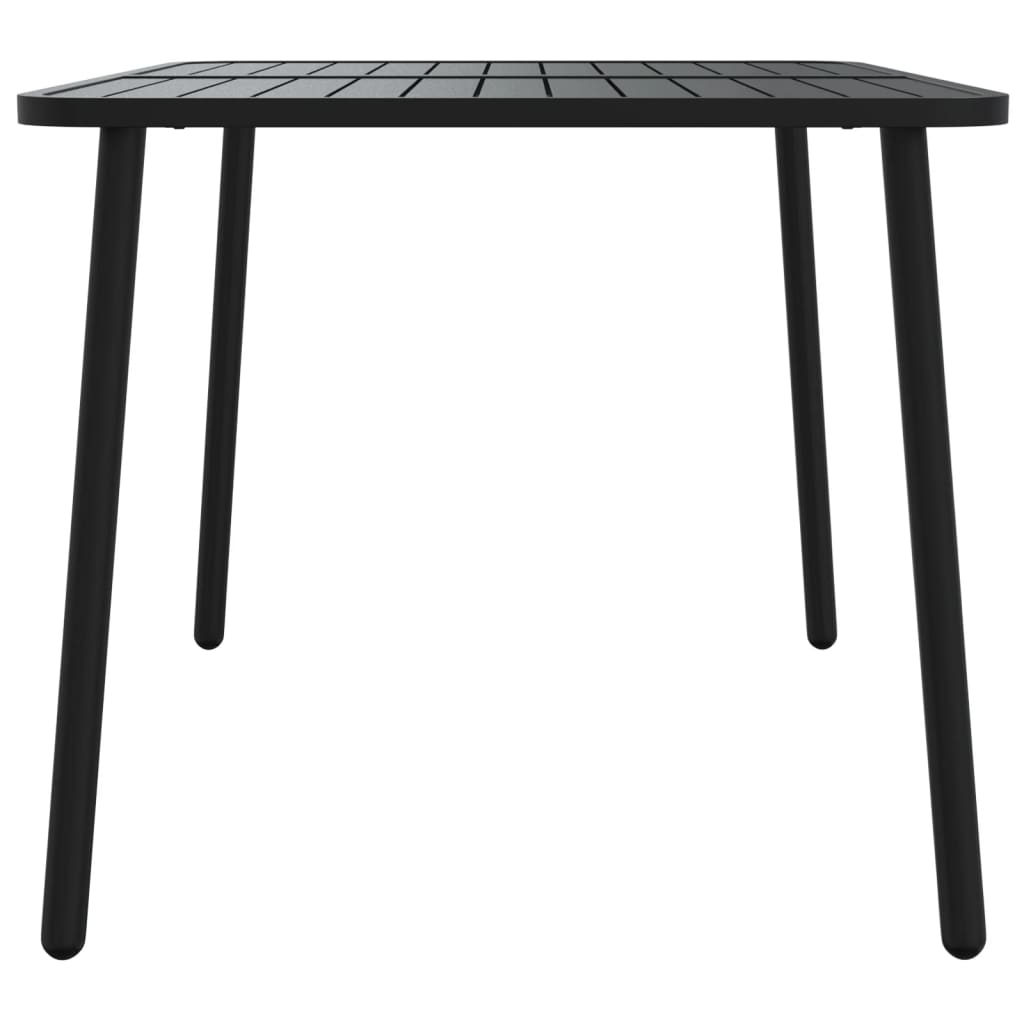 Gartentisch Anthrazit 100x100x71 cm Stahl
