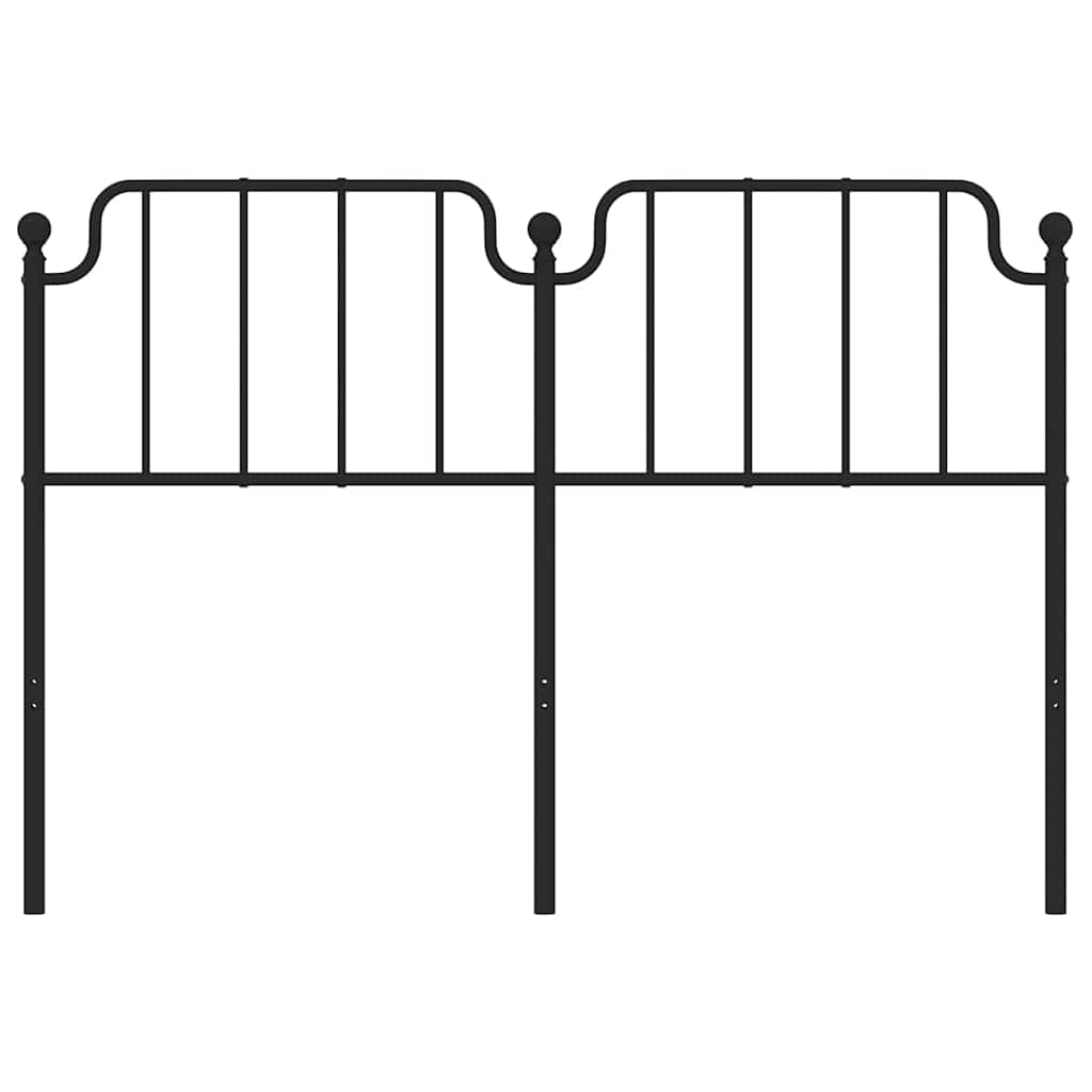 Ersatz-Kopfteil Metall Schwarz 135 cm