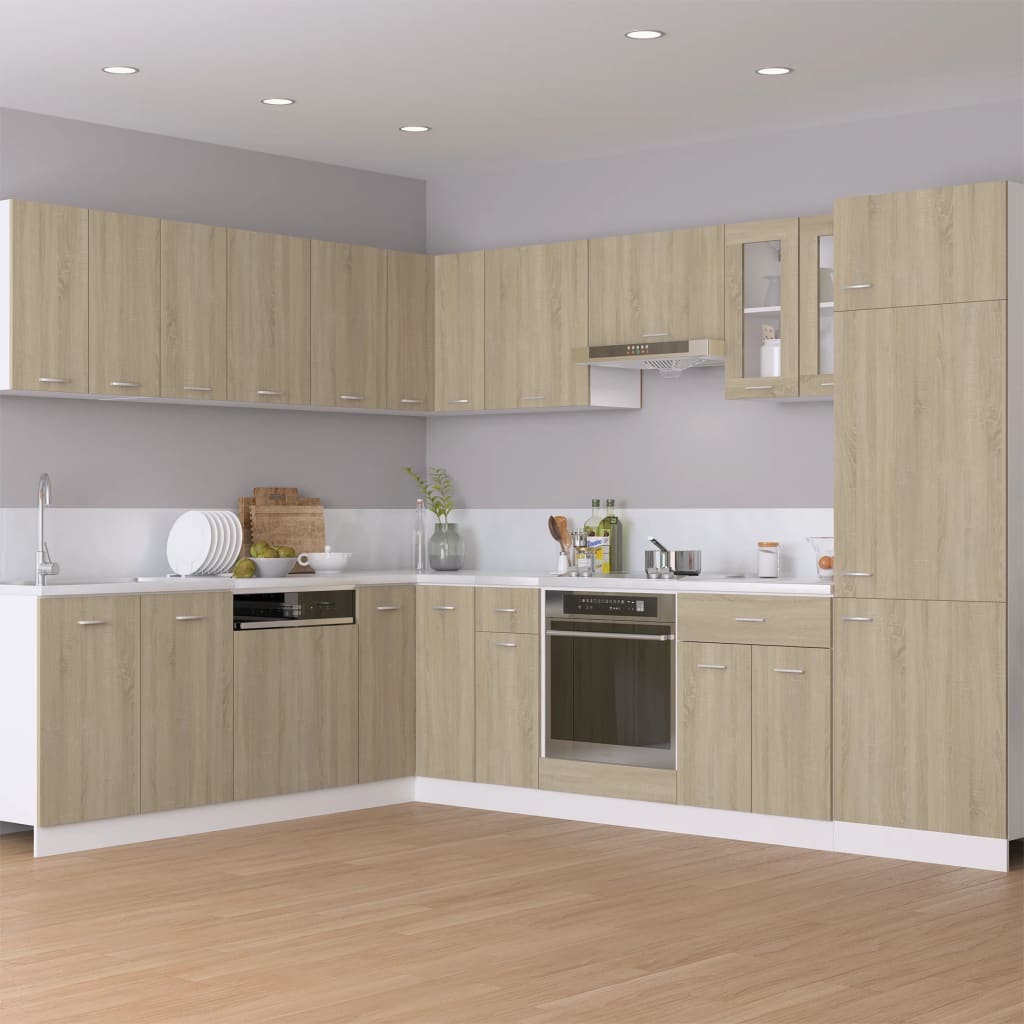 Spülenunterschrank Sonoma-Eiche 80x46x81,5 cm Holzwerkstoff
